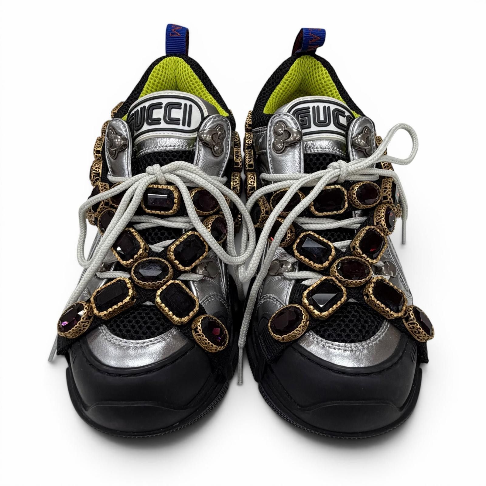 Gucci Gucci Gucci Leather Sneakers Leather Shoes DUTY FREE for USA Size ONE SIZE - 6 Thumbnail