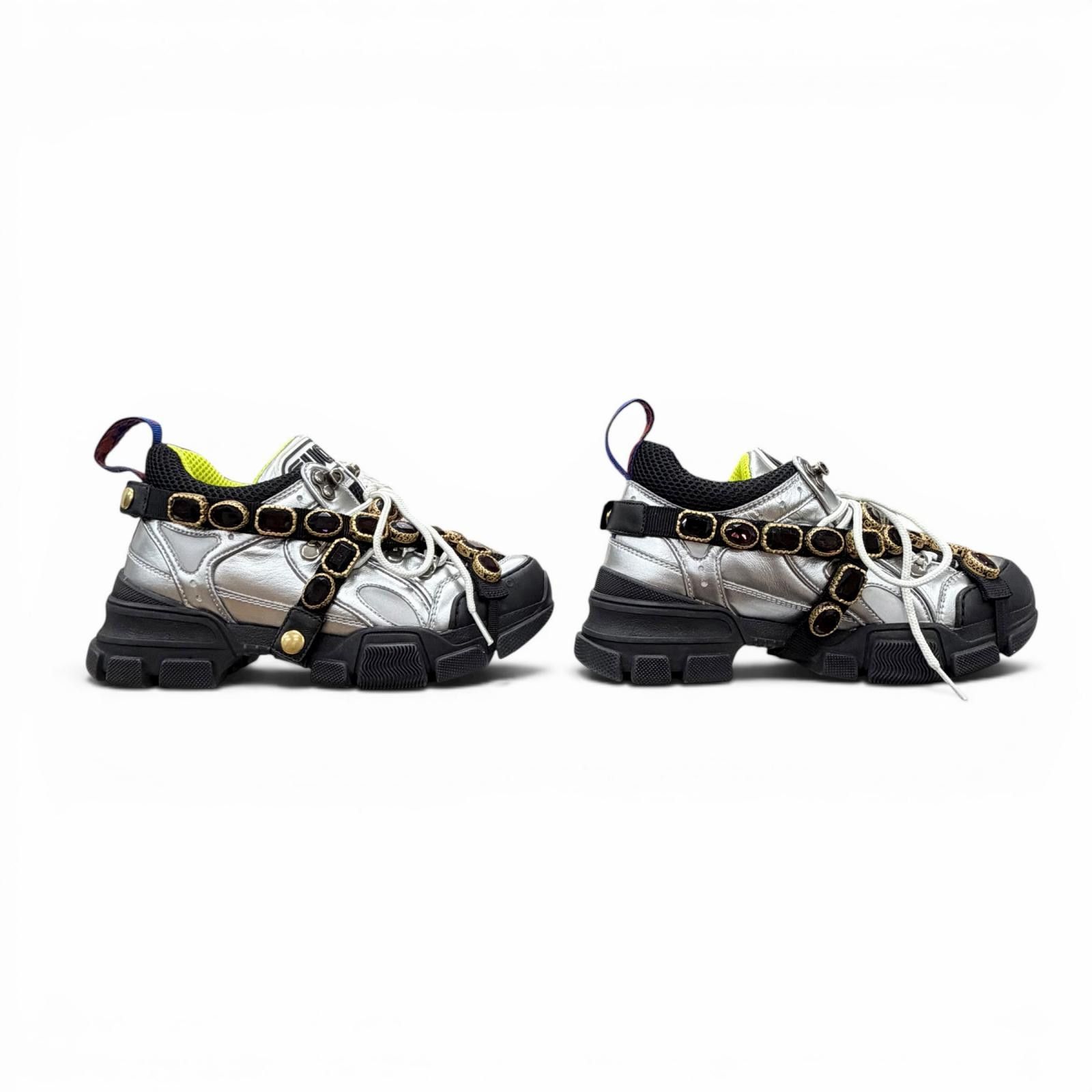 Gucci Gucci Gucci Leather Sneakers Leather Shoes DUTY FREE for USA Size ONE SIZE - 3 Thumbnail