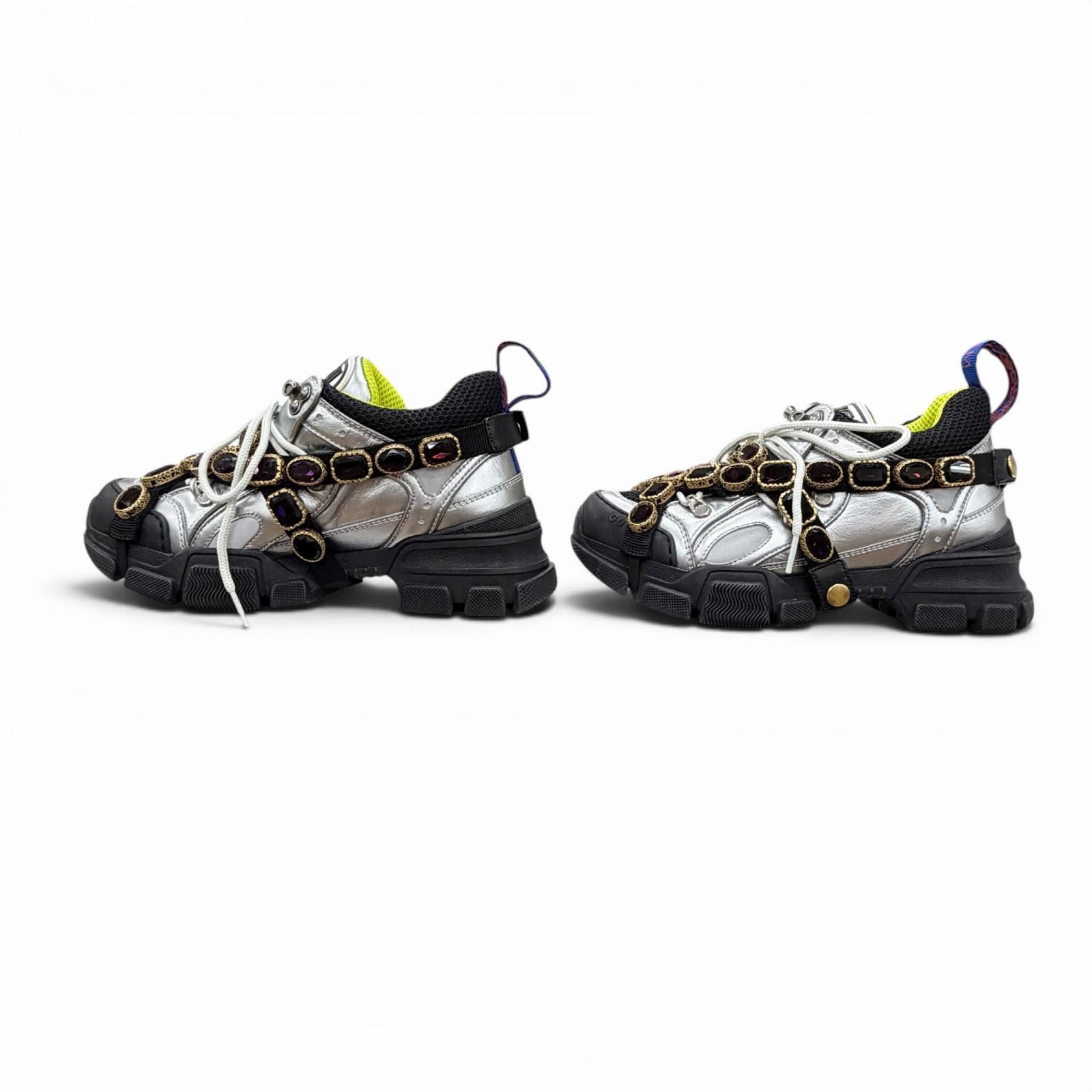 Gucci Gucci Gucci Leather Sneakers Leather Shoes DUTY FREE for USA Size ONE SIZE - 2 Thumbnail