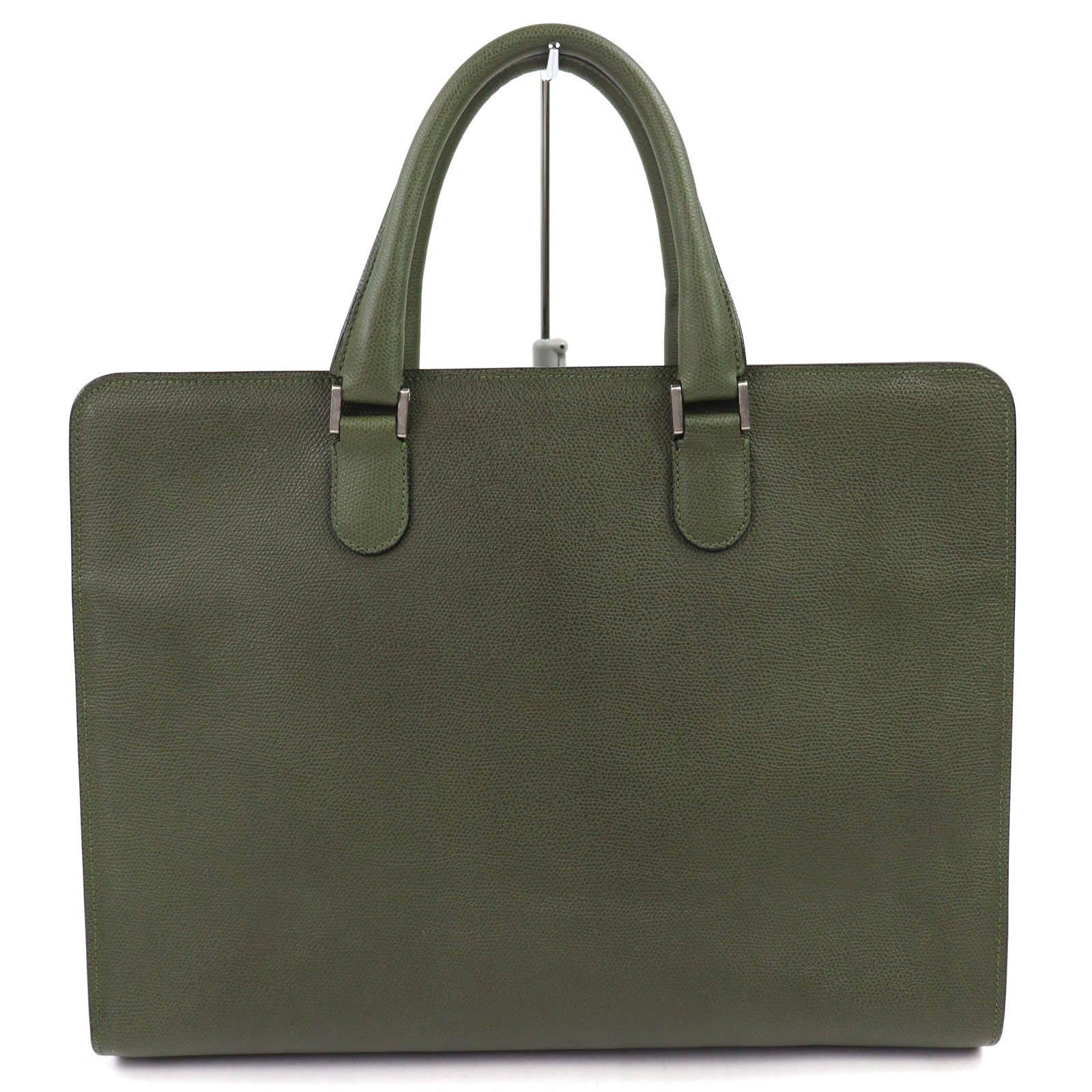 Valextra Valextra Valextra Leather Briefcase Leather Business Bag DUTY FREE for USA Size ONE SIZE - 2 Thumbnail