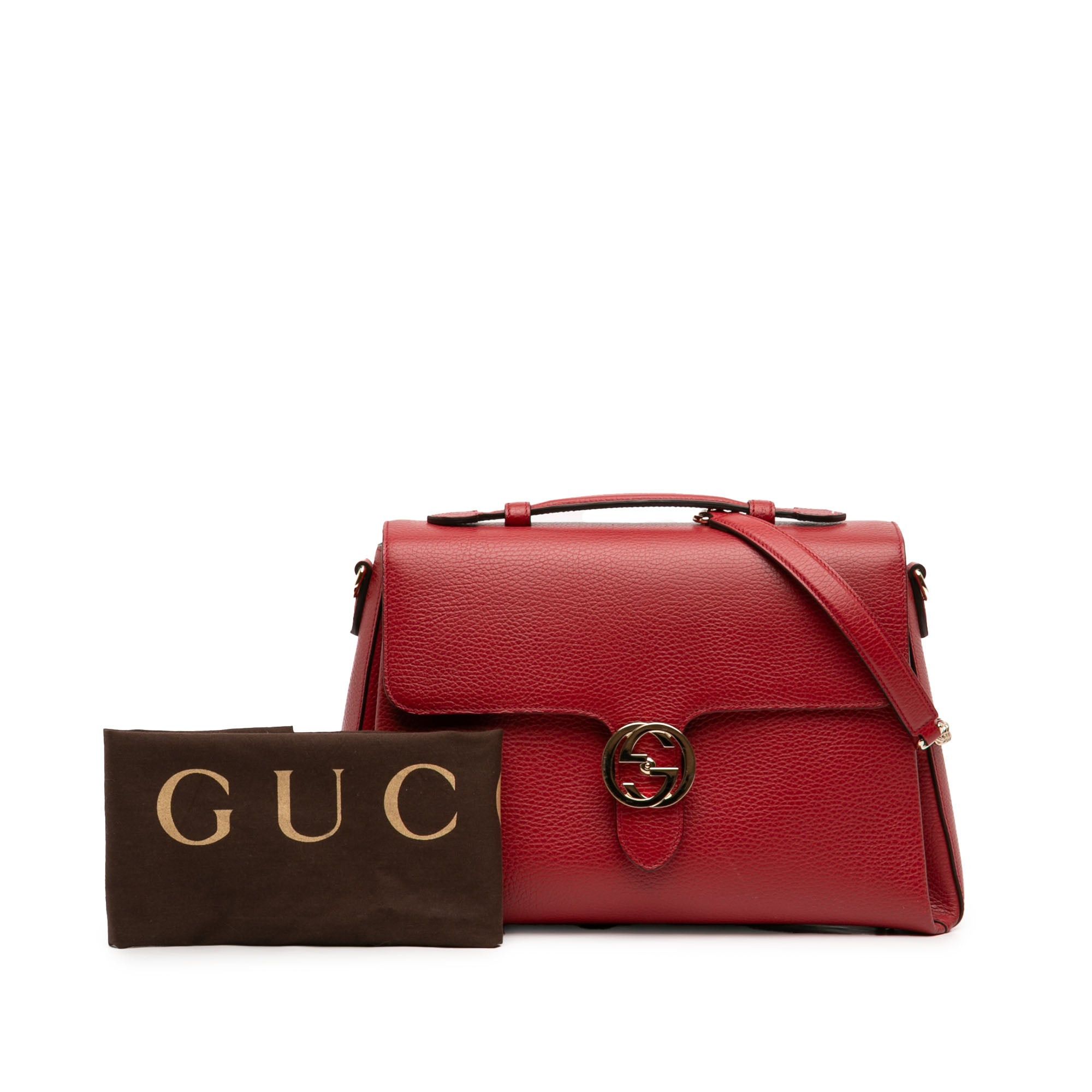 Gucci Medium Dollar Calf Interlocking G Satchel Size ONE SIZE - 11 Thumbnail