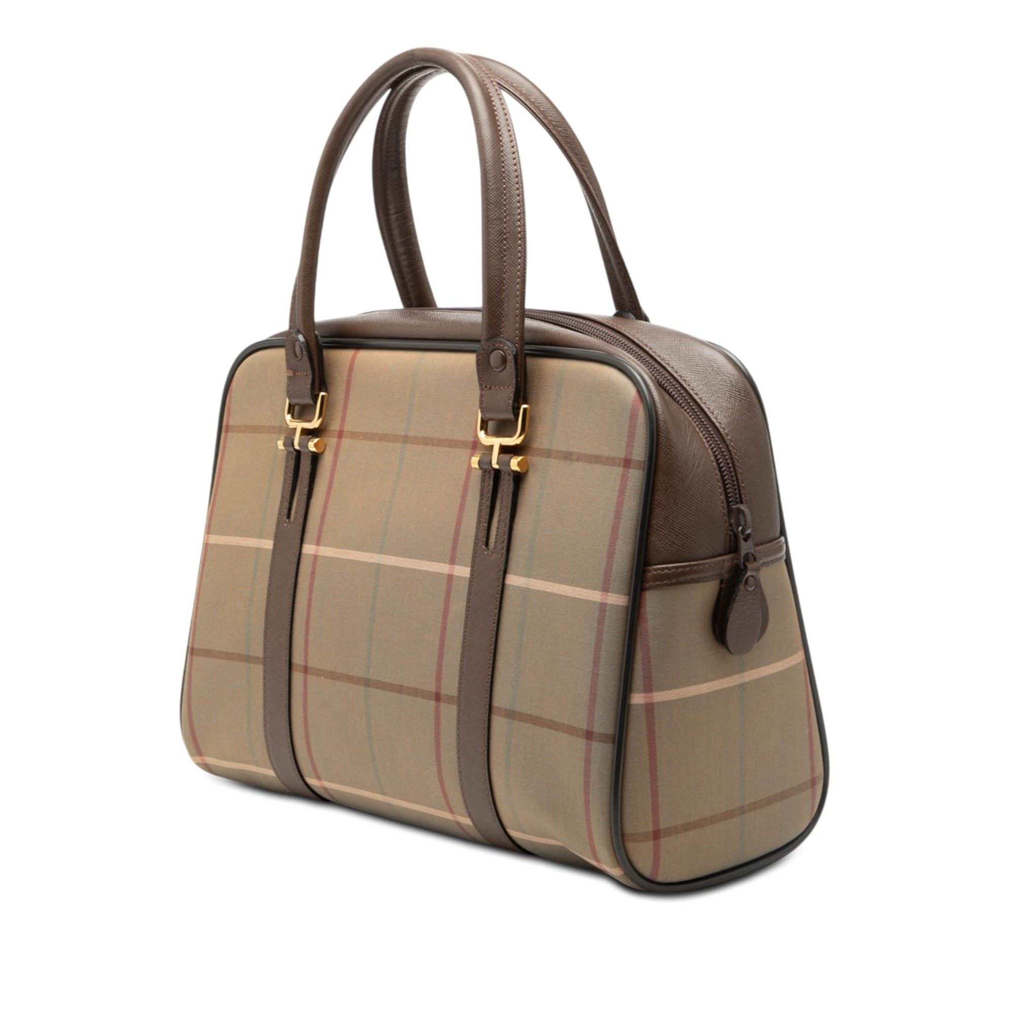 Burberry Vintage Check Canvas Handbag Size ONE SIZE - 2 Thumbnail