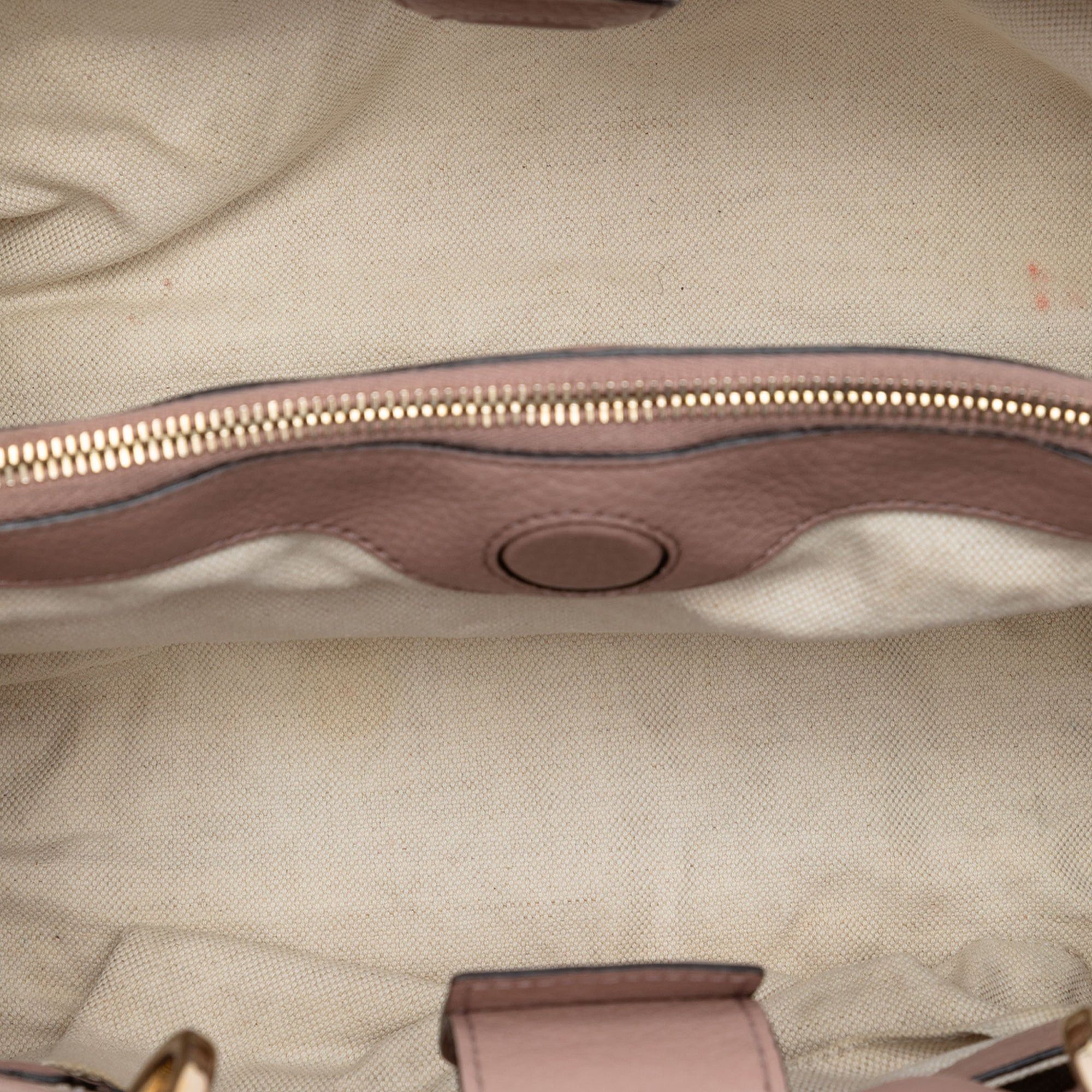 Gucci Medium Calfskin Bamboo Shopper Satchel Size ONE SIZE - 4 Thumbnail