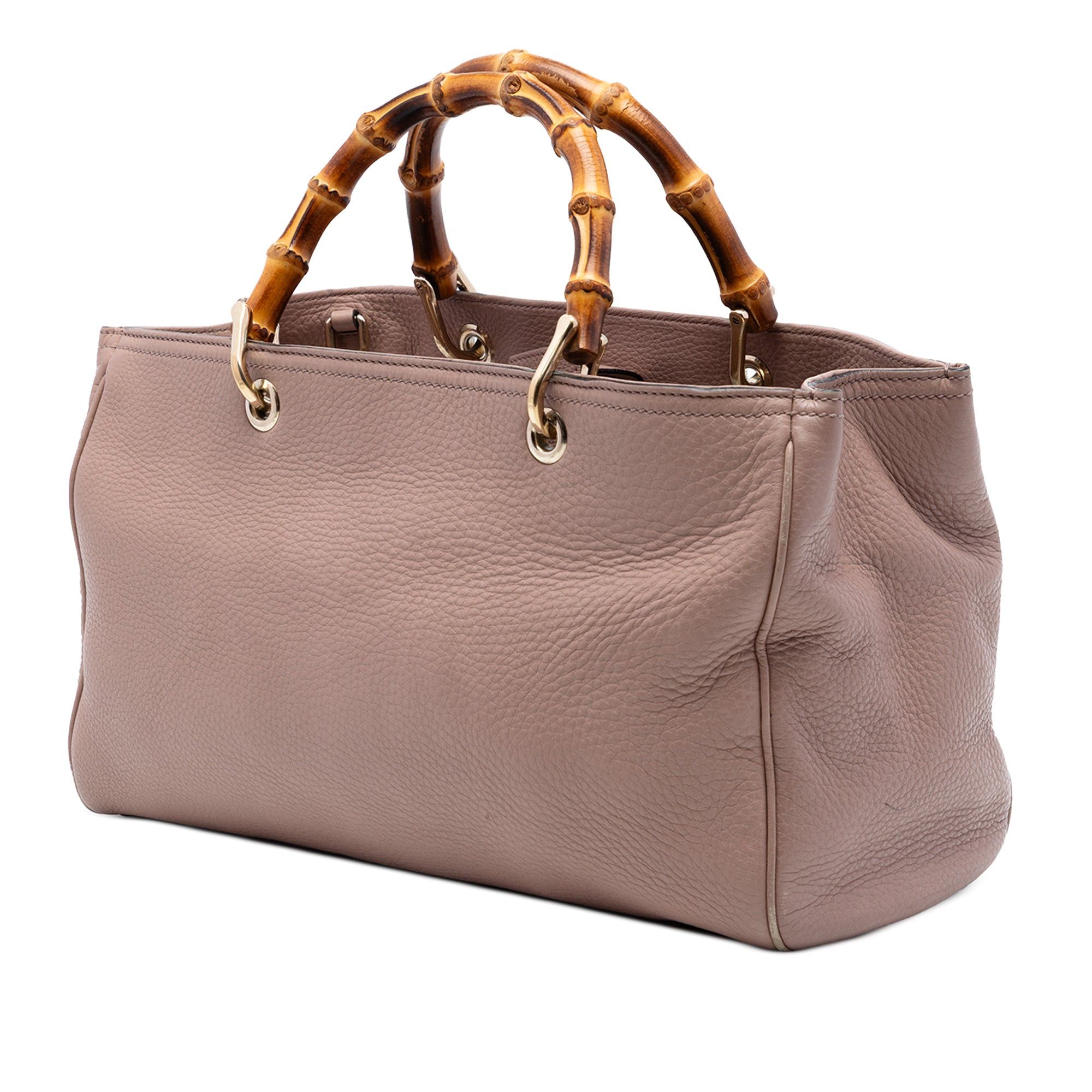 Gucci Medium Calfskin Bamboo Shopper Satchel Size ONE SIZE - 2 Thumbnail