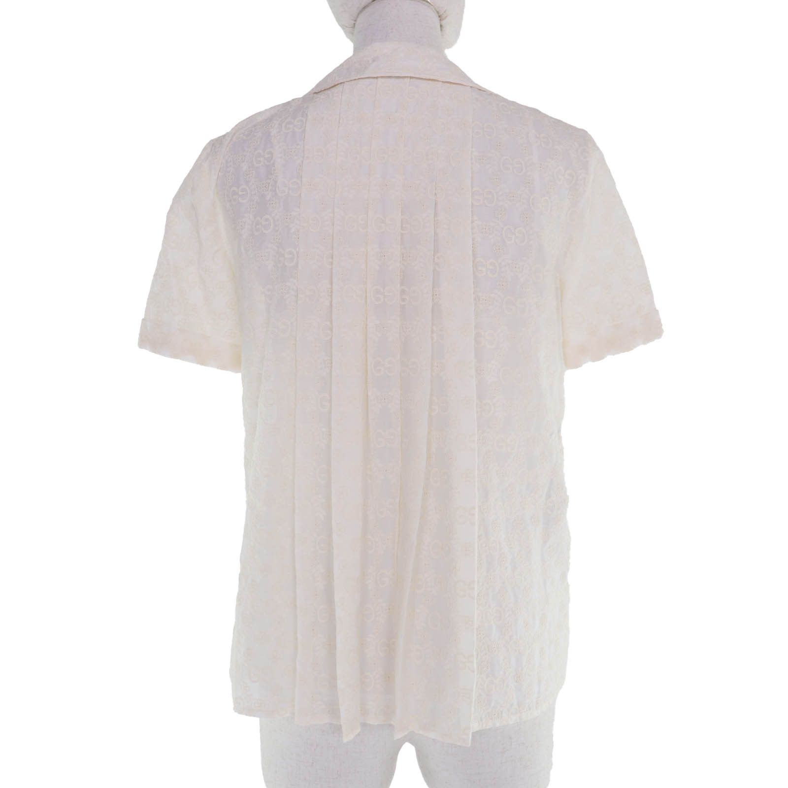 Gucci Gucci Gucci GG Pattern Short Sleeve Shirt Textile Tops DUTY FREE for USA Size ONE SIZE - 3 Thumbnail