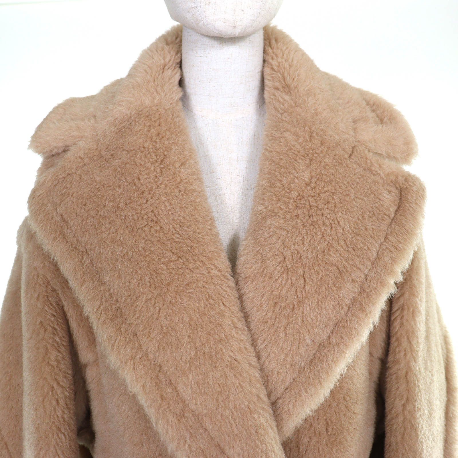 Max Mara Max Mara Max Mara Teddy Bear Alpaca Coat Textile Outerwear 60417-1581 DUTY FREE for USA Size ONE SIZE - 4 Thumbnail