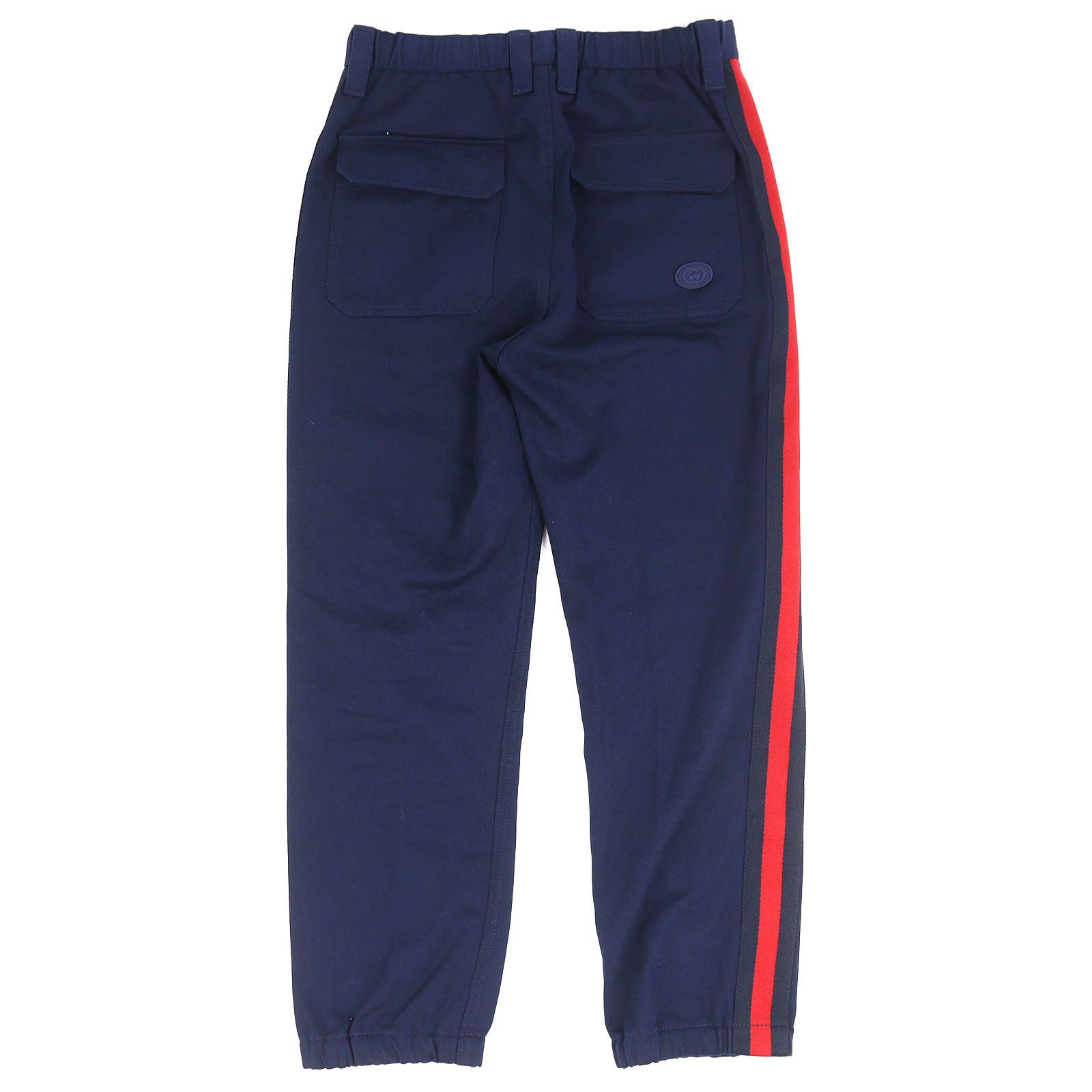 Gucci Gucci Gucci Logo Patch Cotton Track Pants Textile Pants 696755 DUTY FREE for USA Size ONE SIZE - 2 Thumbnail
