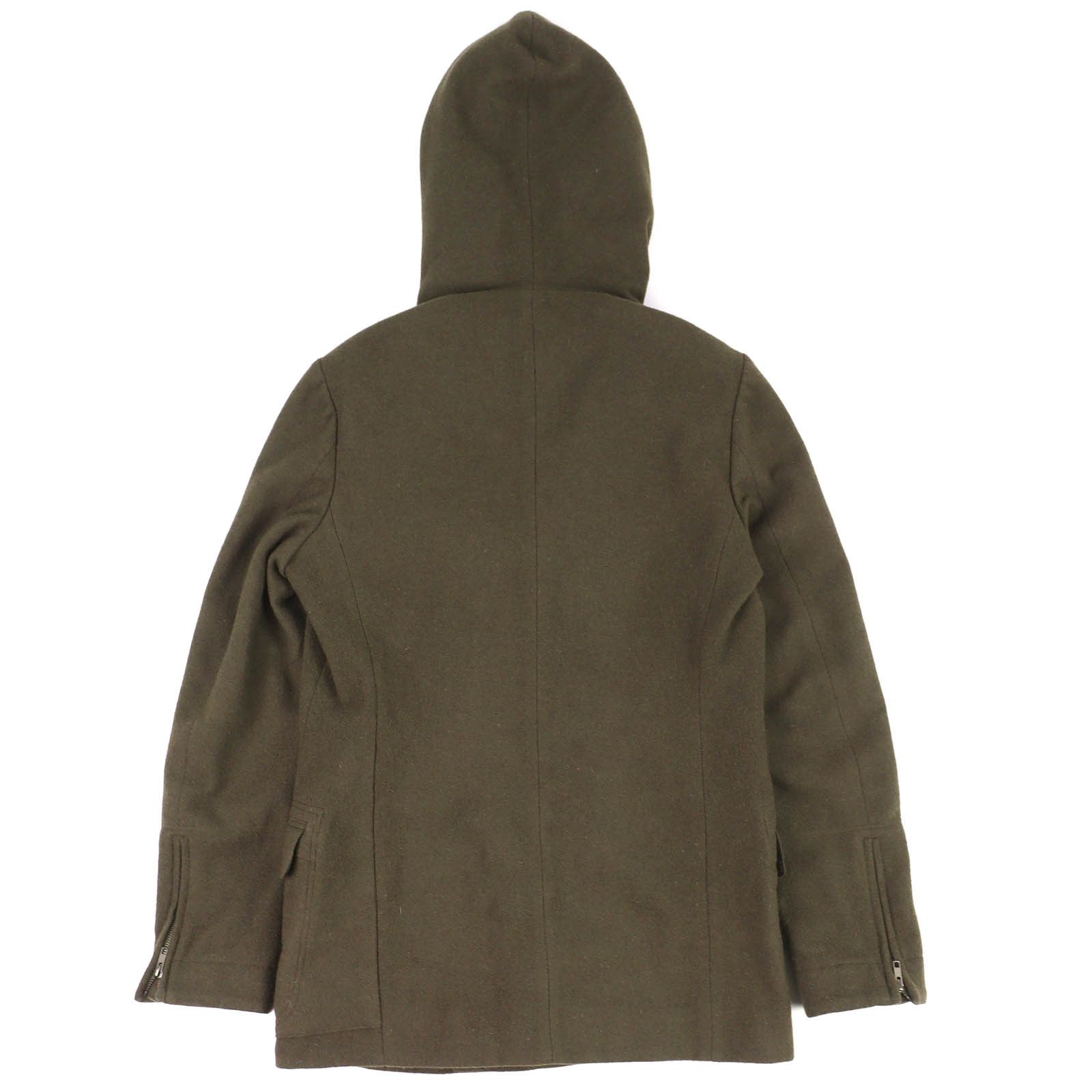 Other Other Ground Y Wool Gabardine Hooded Double Coat Textile Outerwear GJ-C09-102 DUTY FREE for USA Size ONE SIZE - 2 Thumbnail