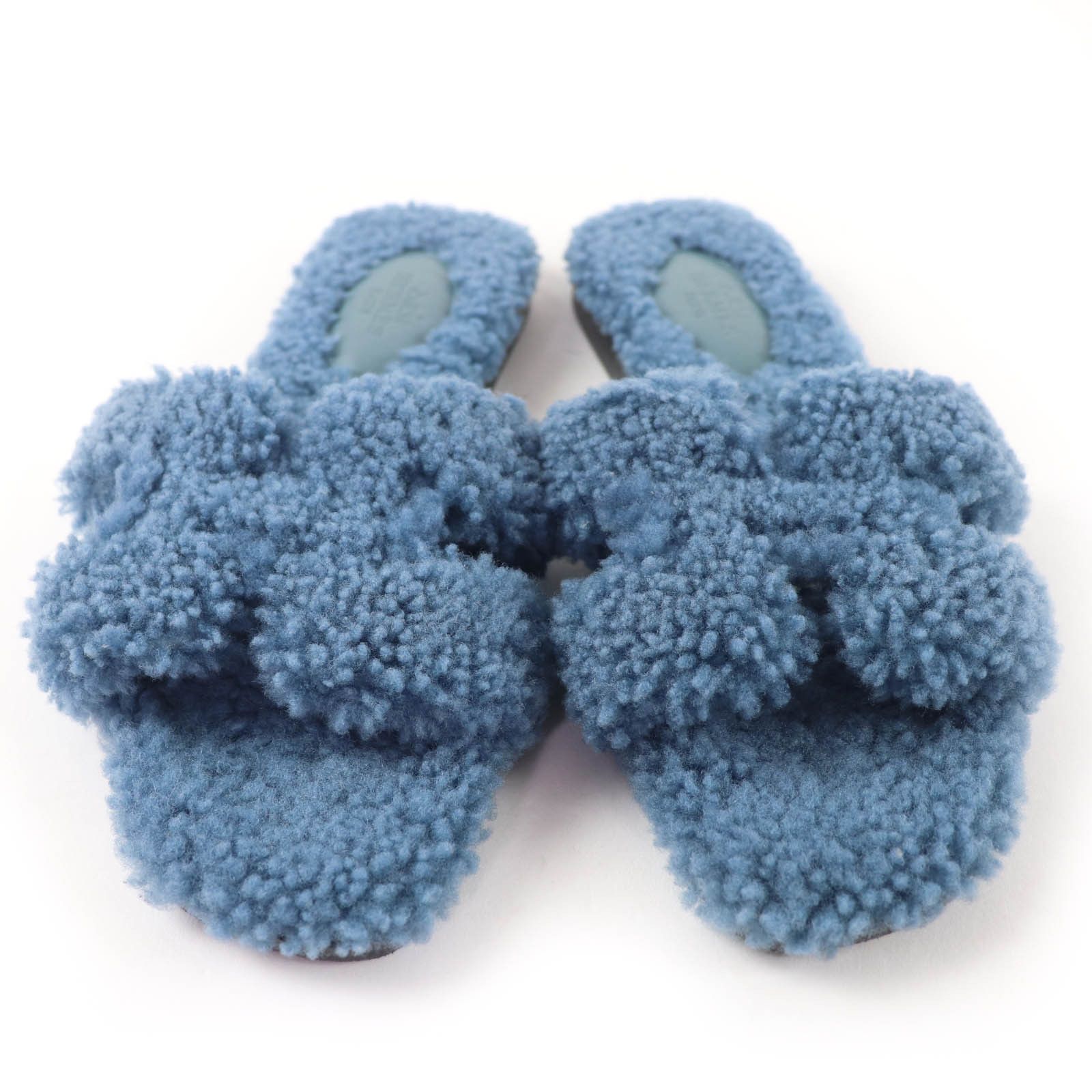Hermes Hermes Hermes Oran Mouton Flats Fur Shoes DUTY FREE for USA Size ONE SIZE - 4 Thumbnail