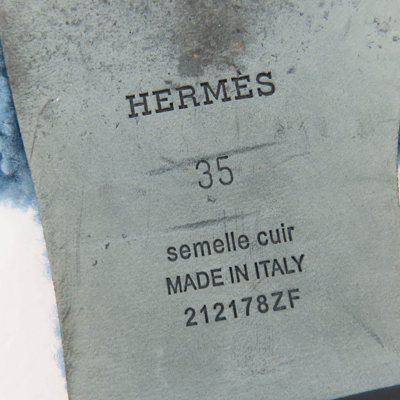 Hermes Hermes Hermes Oran Mouton Flats Fur Shoes DUTY FREE for USA Size ONE SIZE - 10 Thumbnail
