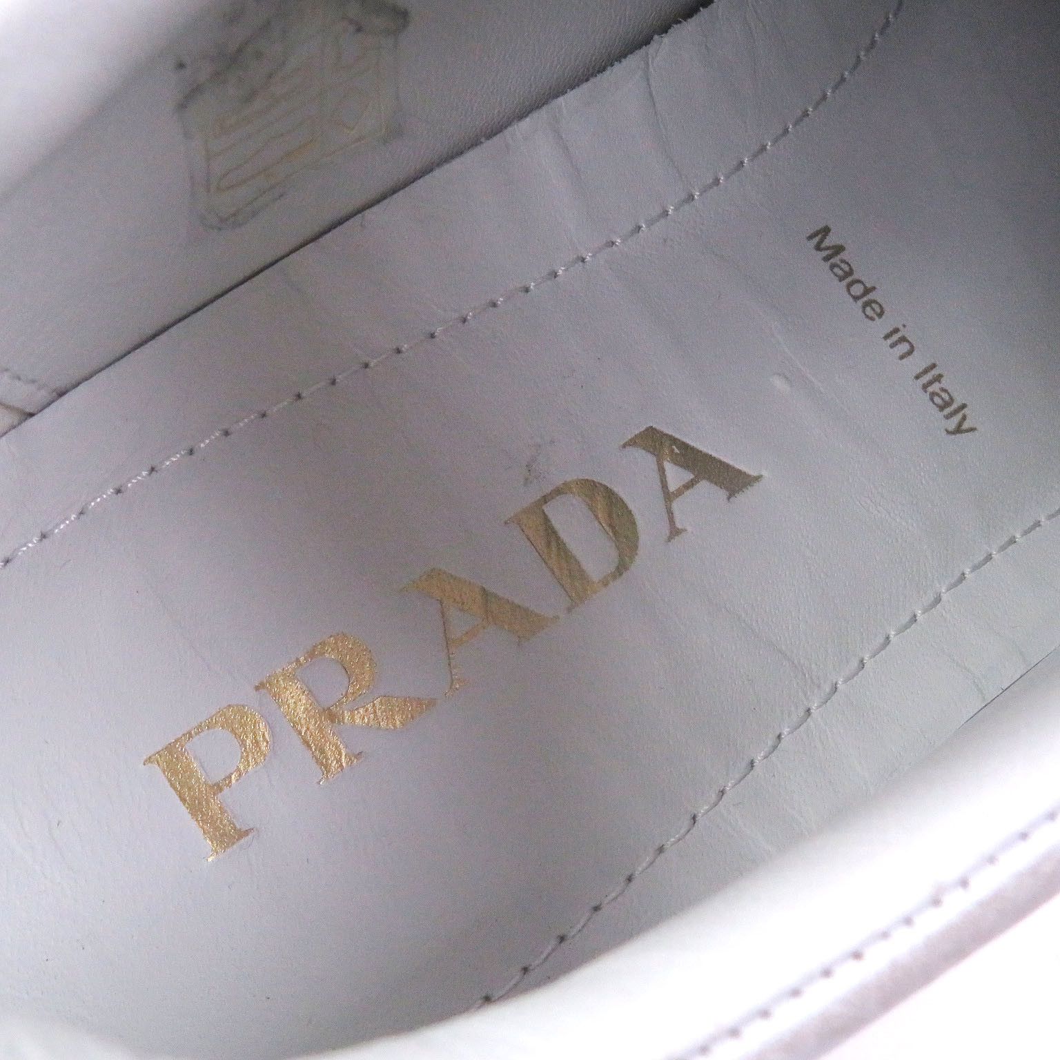 Prada Prada Prada Leather Sneakers Leather Shoes DUTY FREE for USA Size ONE SIZE - 8 Thumbnail