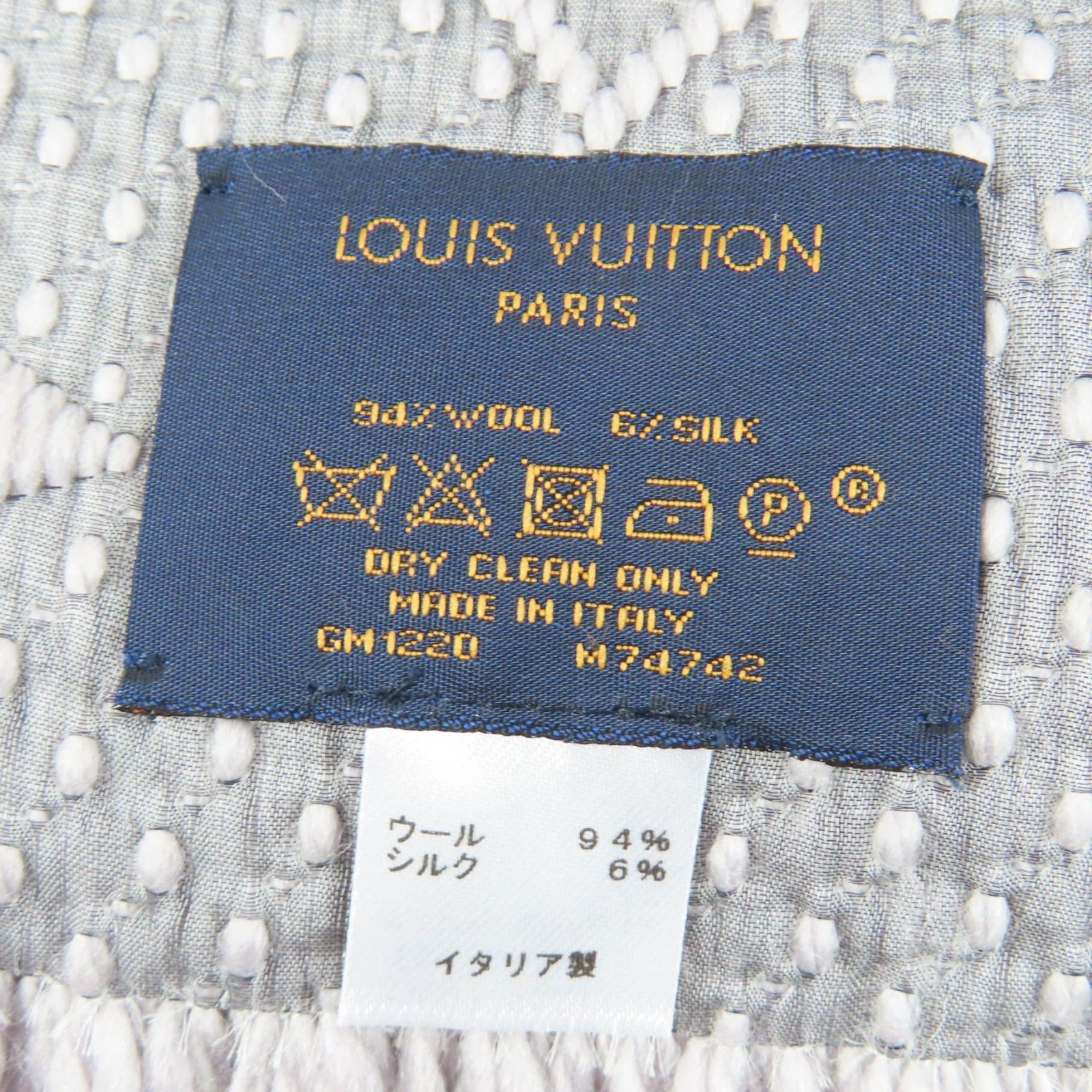 Louis Vuitton Louis Vuitton Louis Vuitton Logomania Wool Silk Scarf Textile Scarf M74742 DUTY FREE for USA Size ONE SIZE - 7 Thumbnail
