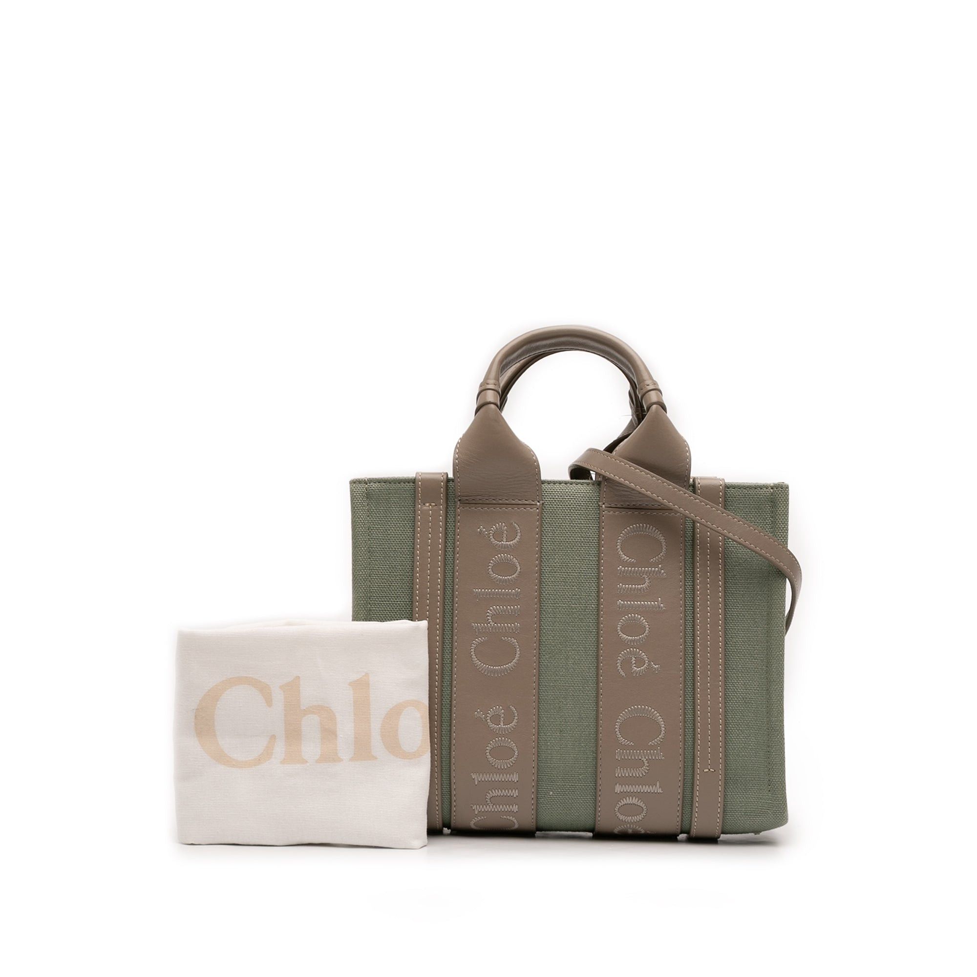 Chloe Small Canvas Woody Tote Size ONE SIZE - 9 Thumbnail