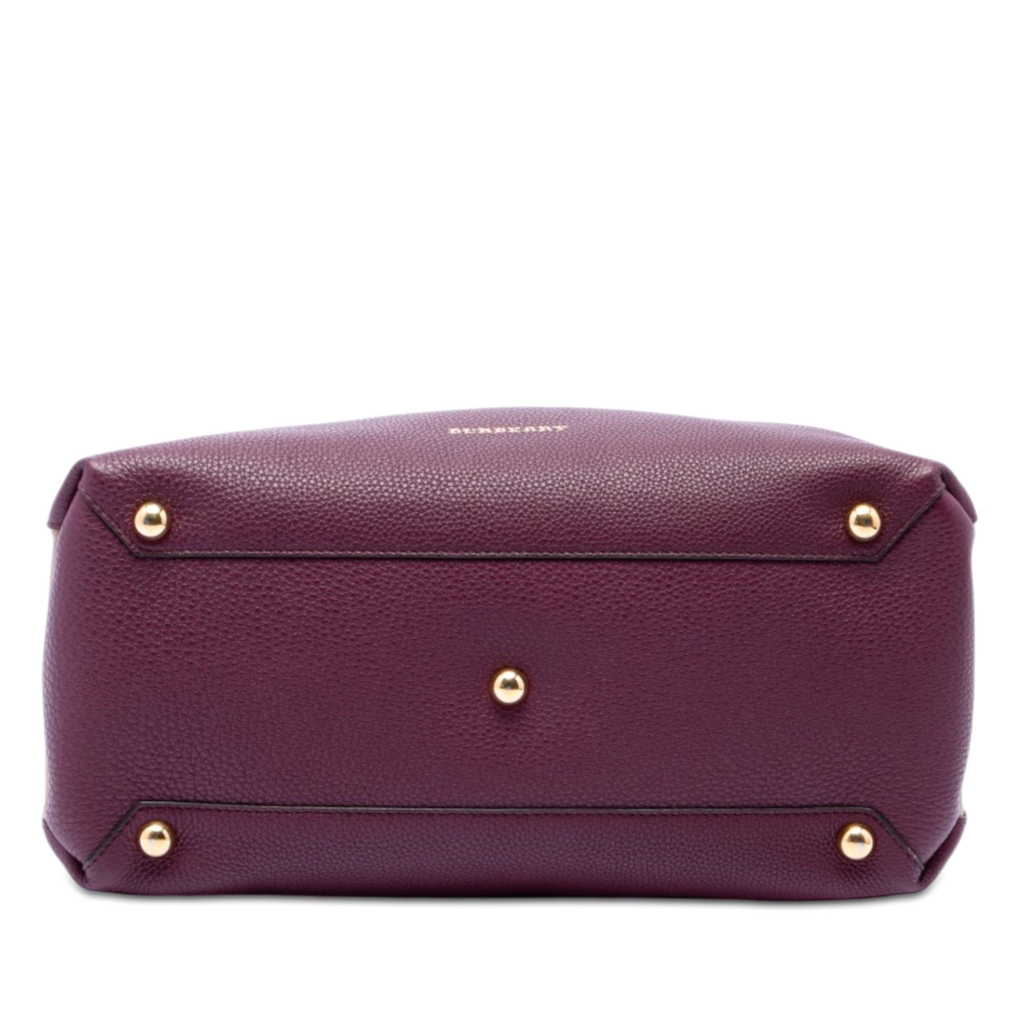 Burberry Medium Leather and House Check Banner Satchel Size ONE SIZE - 3 Thumbnail