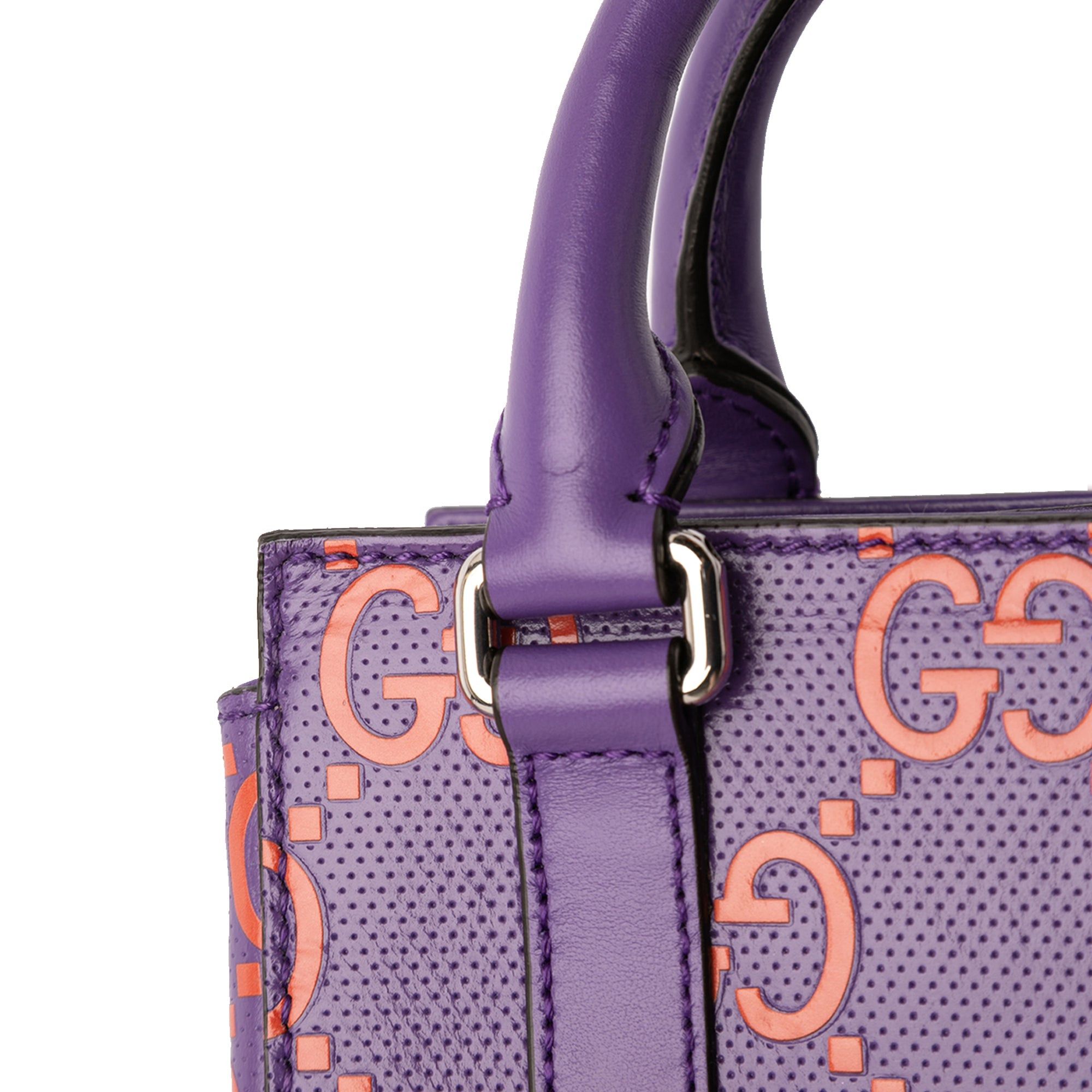 Gucci Mini GG Embossed Perforated Leather Tote Size ONE SIZE - 6 Thumbnail