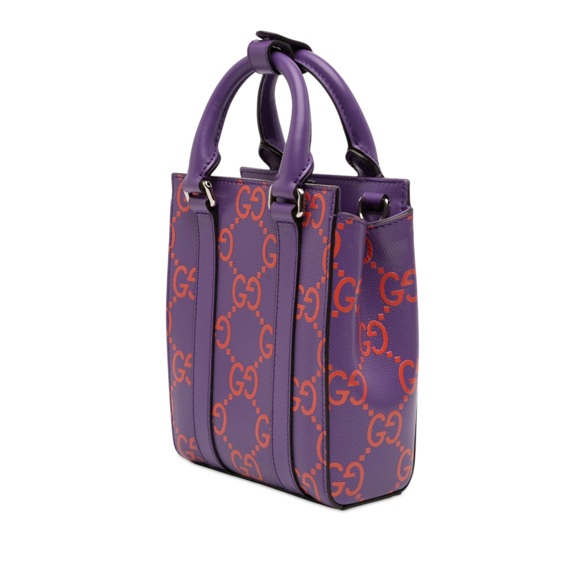 Gucci Mini GG Embossed Perforated Leather Tote Size ONE SIZE - 2 Thumbnail