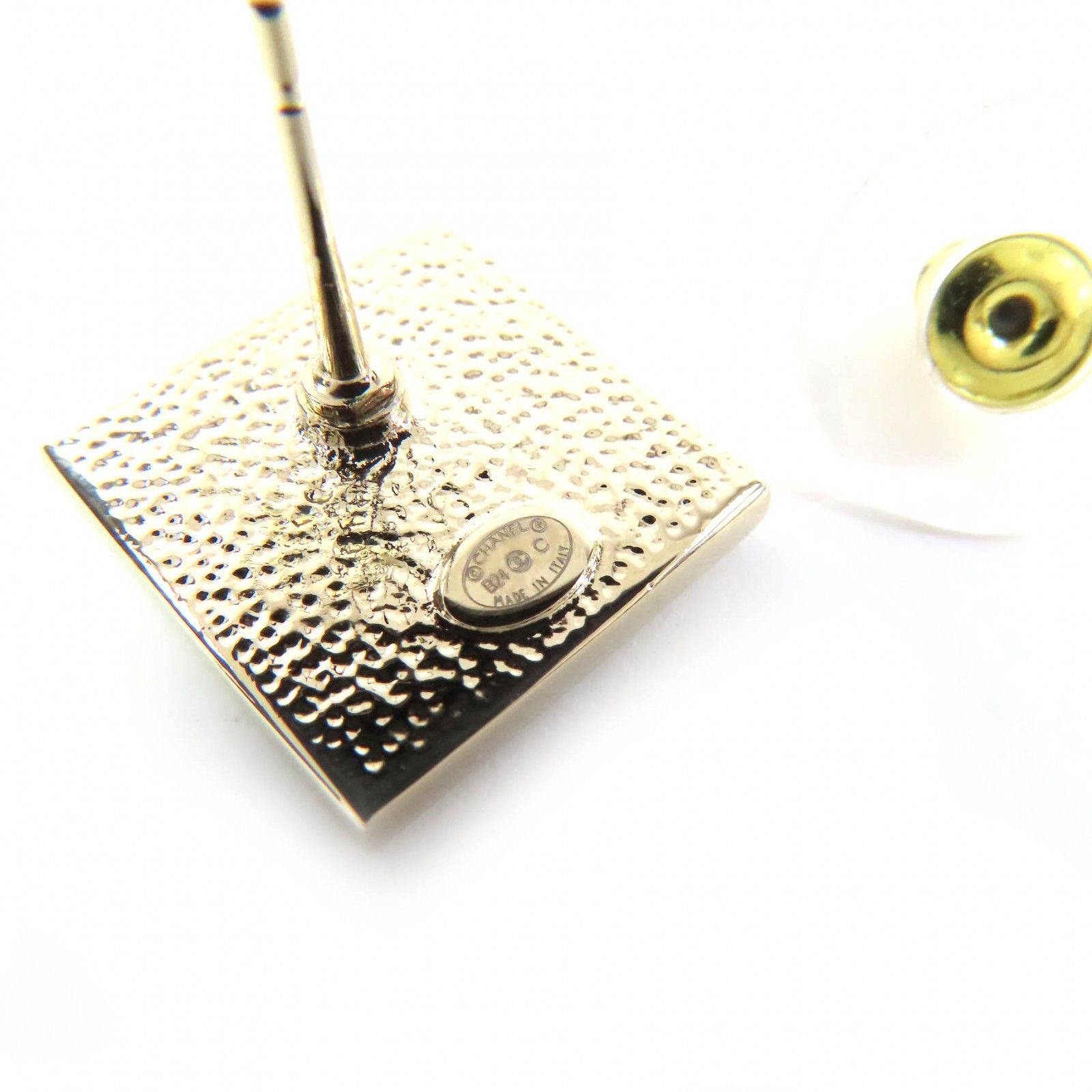 Chanel Chanel Chanel COCO Mark Square Earrings Metal Earrings DUTY FREE for USA Size ONE SIZE - 6 Thumbnail