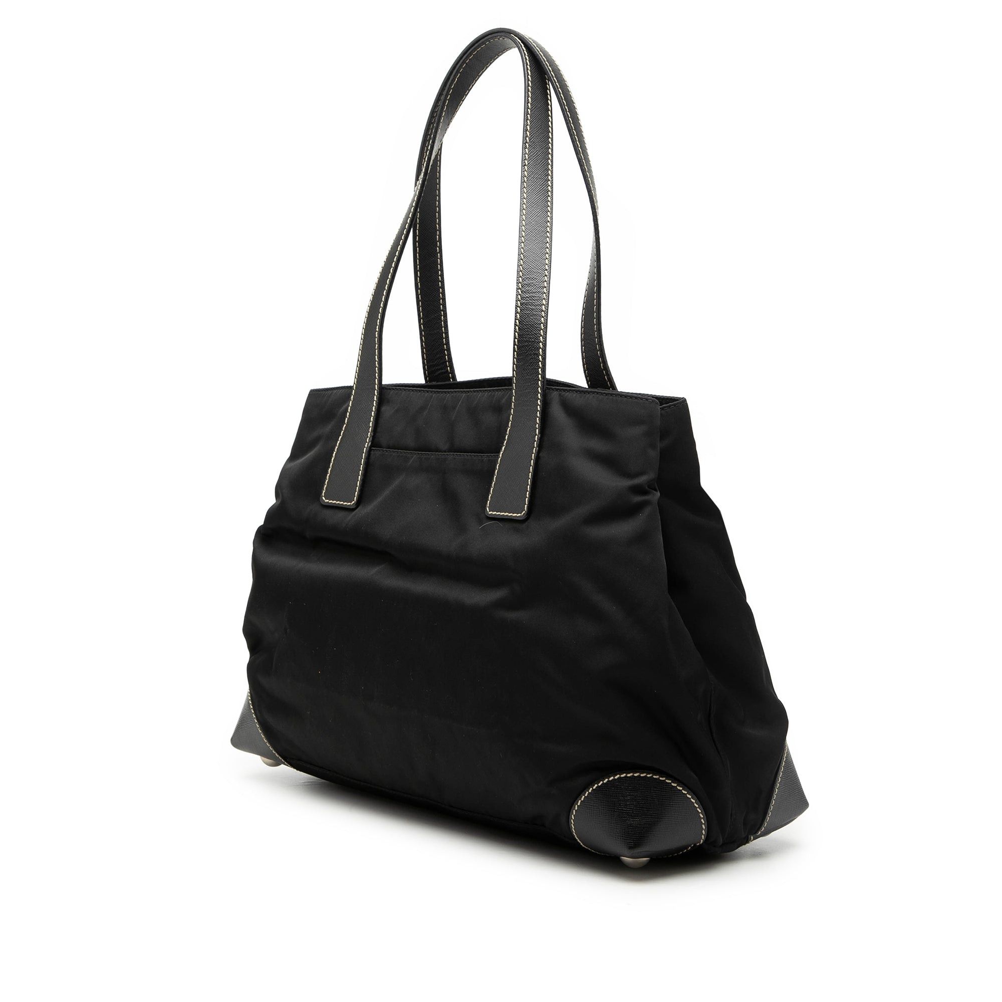 Prada Saffiano Trimmed Tessuto Shopper Tote Size ONE SIZE - 2 Thumbnail