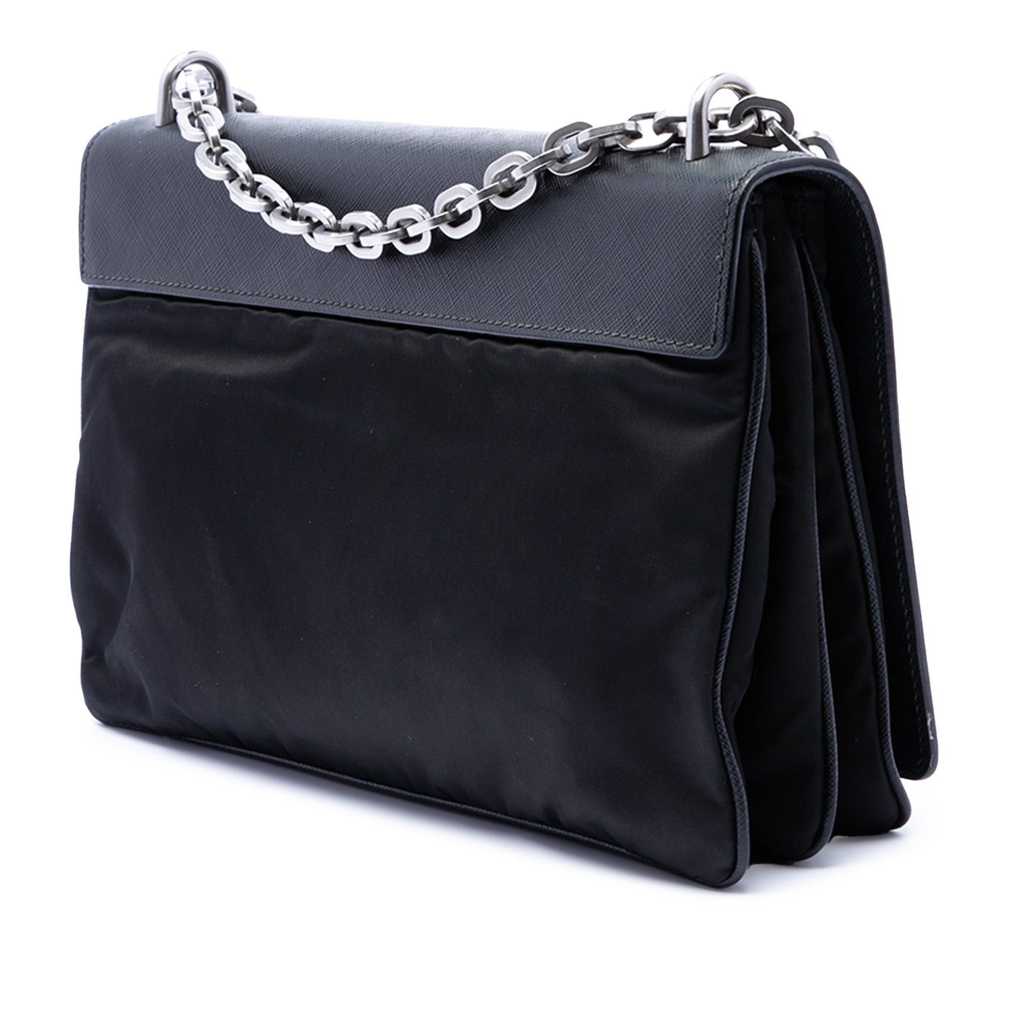 Prada Saffiano Lux and Tessuto Chain Crossbody Size ONE SIZE - 2 Thumbnail
