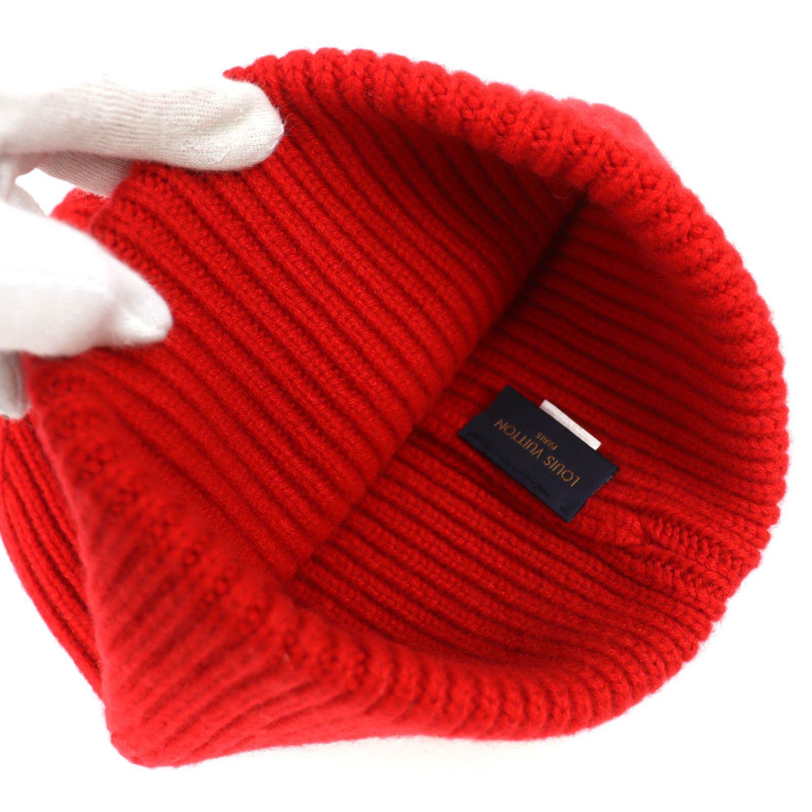 Louis Vuitton Louis Vuitton Louis Vuitton Cashmere Beanie Textile Hats MP3249 DUTY FREE for USA Size ONE SIZE - 6 Thumbnail
