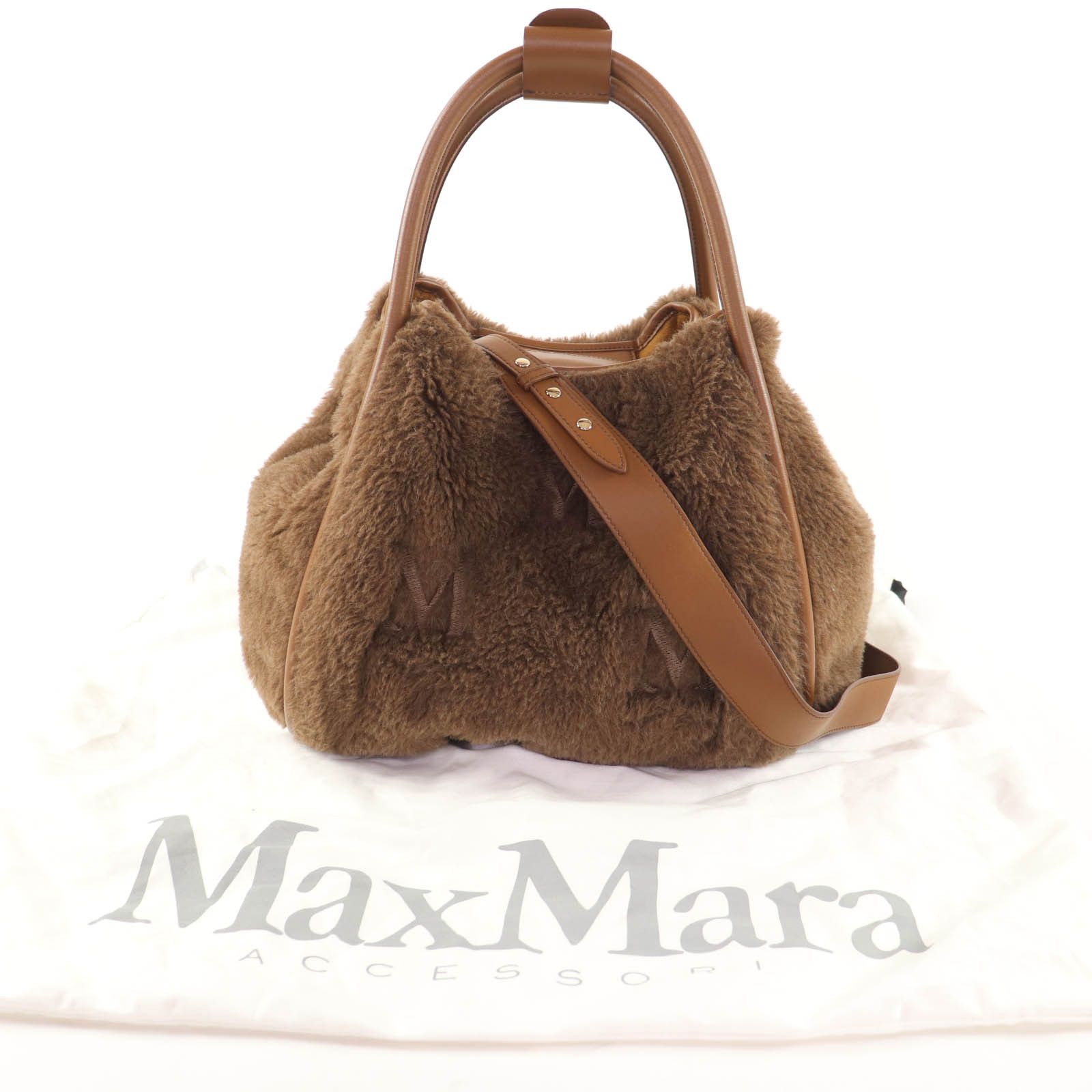 Max Mara Max Mara Max Mara Teddy Silk Blend 2way Bag Textile Handbag DUTY FREE for USA Size ONE SIZE - 2 Thumbnail