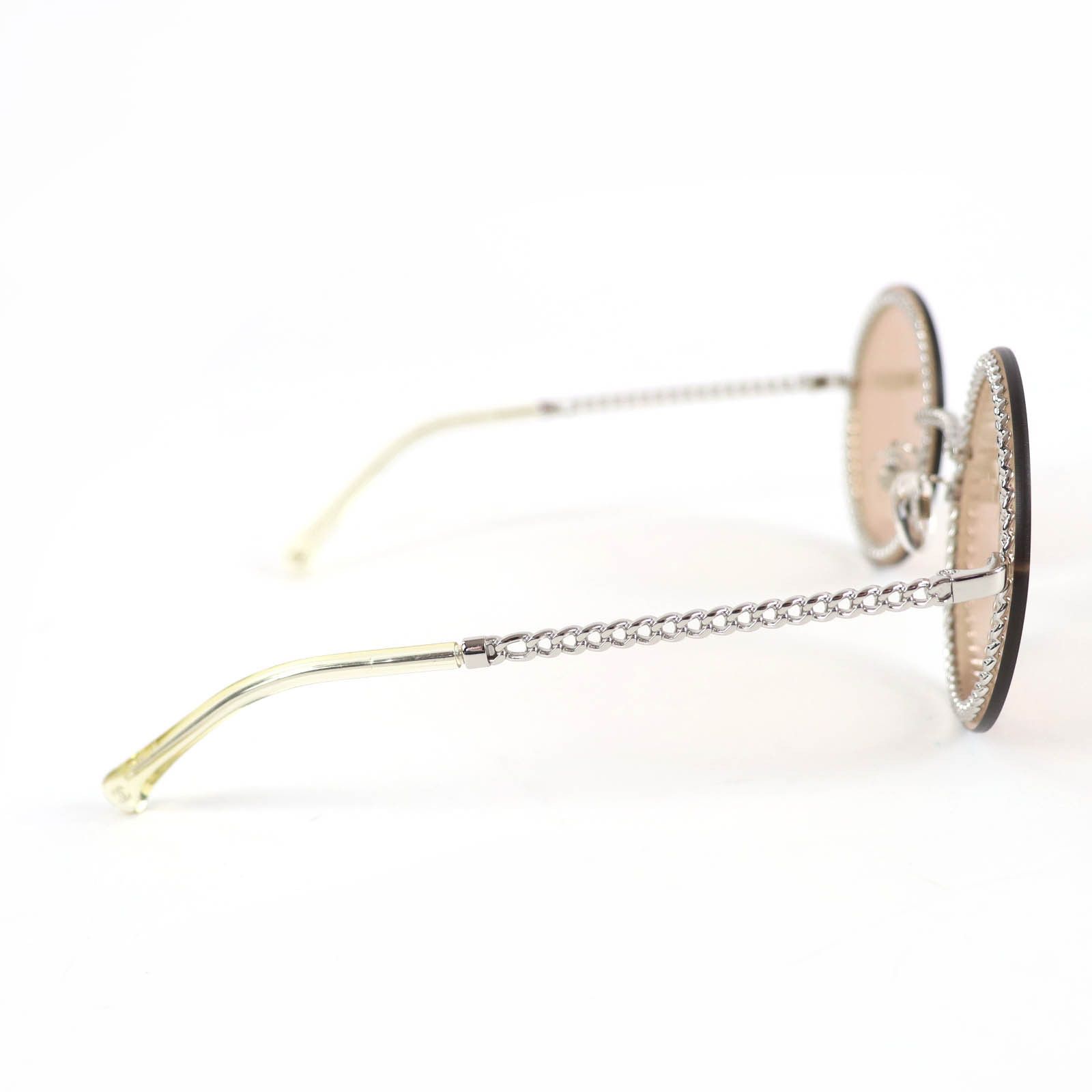 Chanel Chanel Chanel Coco Mark Chain Sunglasses Plastic / Synthetic Sunglasses DUTY FREE for USA Size ONE SIZE - 7 Thumbnail