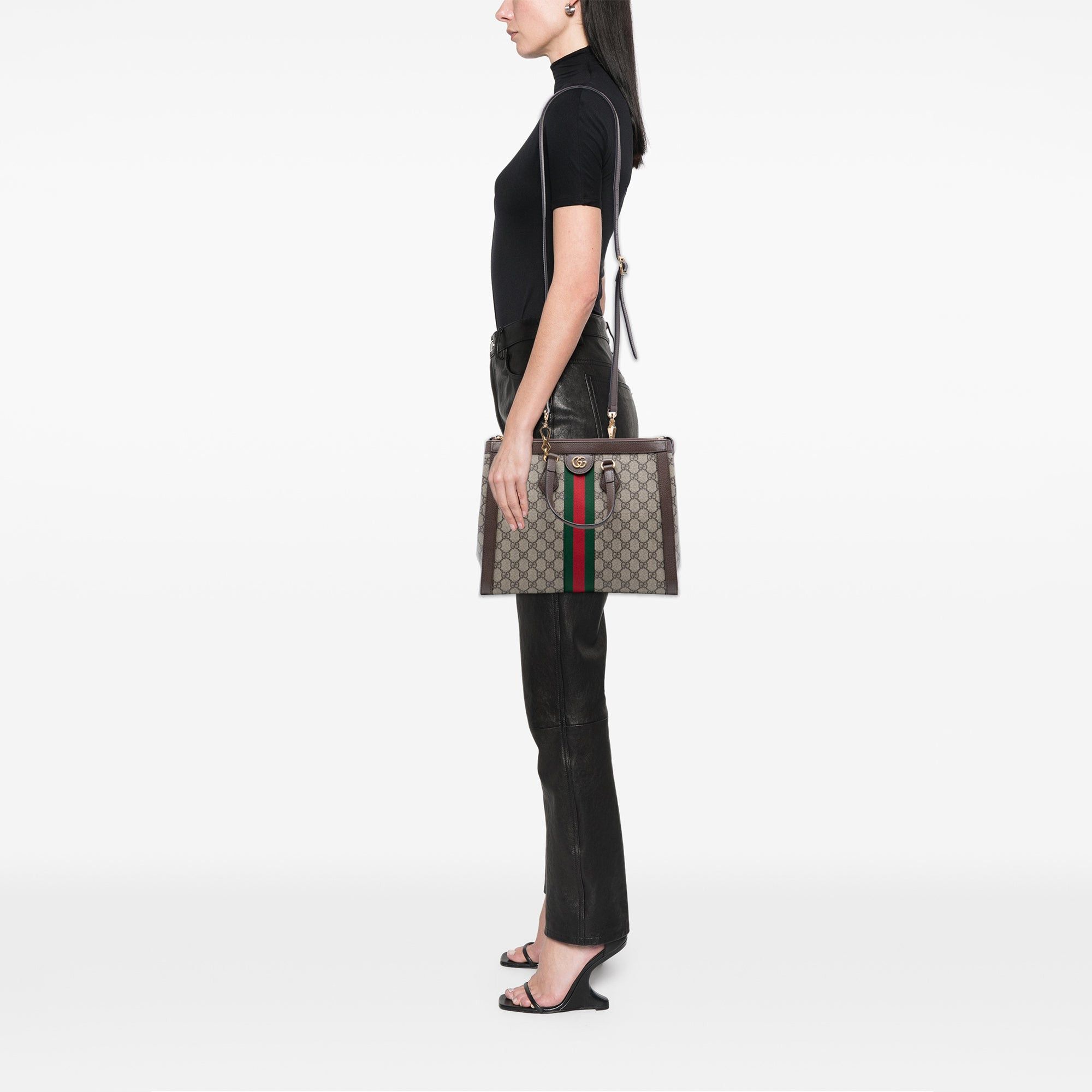 Gucci GG Supreme Ophidia Satchel Size ONE SIZE - 7 Thumbnail
