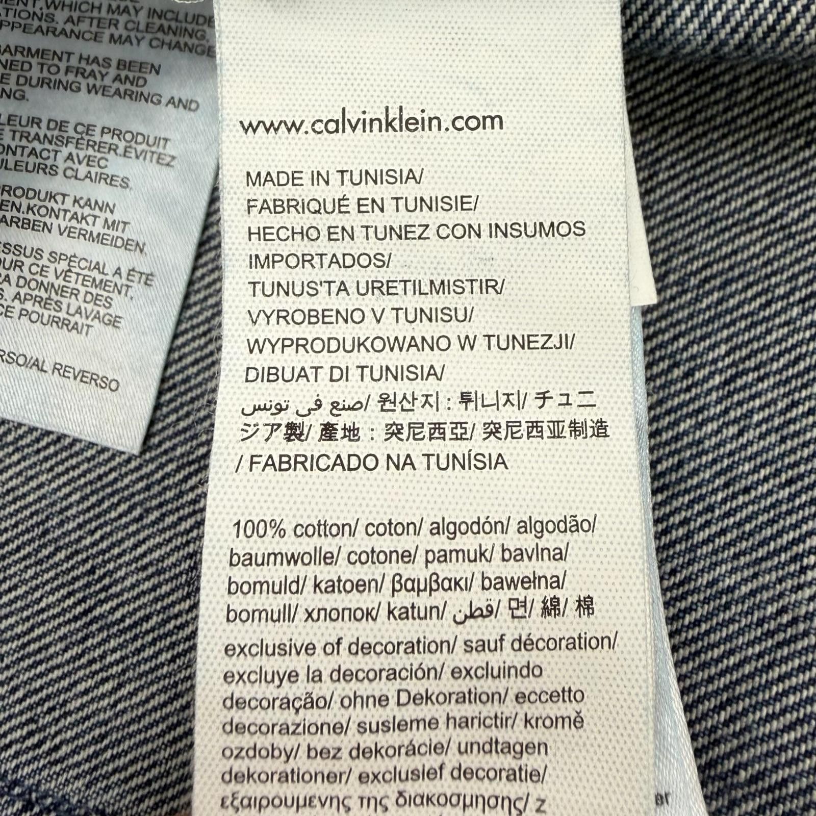 Other Other Calvin Klein Jeans Cotton Denim Jacket Textile Outerwear DUTY FREE for USA Size ONE SIZE - 9 Thumbnail