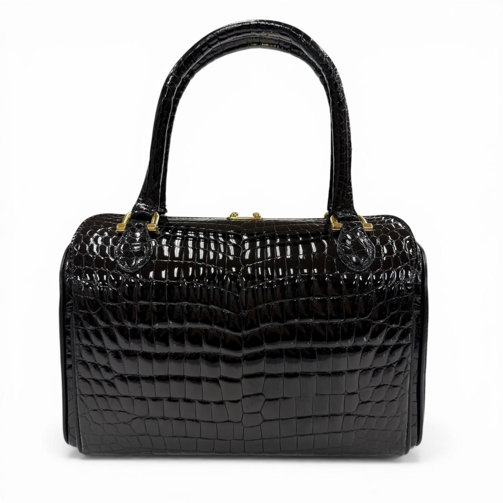 Other Other G BORRI Crocodile Handbag Leather Handbag DUTY FREE for USA Size ONE SIZE - 2 Thumbnail