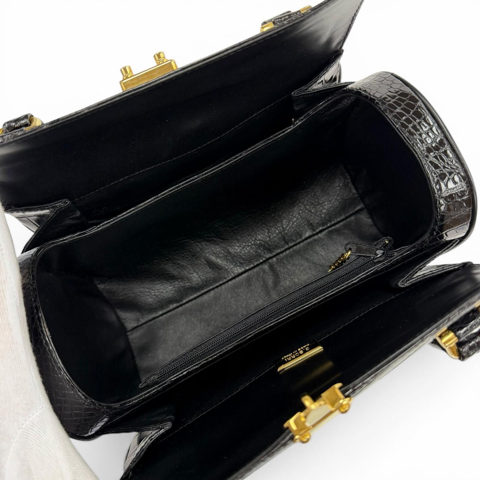 Other Other G BORRI Crocodile Handbag Leather Handbag DUTY FREE for USA Size ONE SIZE - 6 Thumbnail