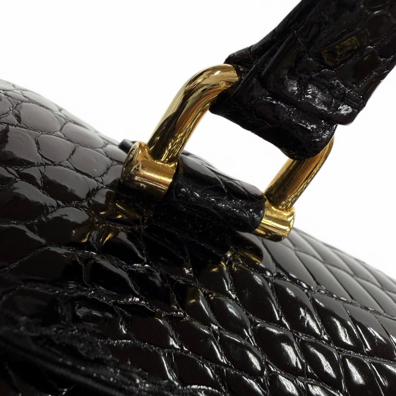 Other Other G BORRI Crocodile Handbag Leather Handbag DUTY FREE for USA Size ONE SIZE - 7 Thumbnail