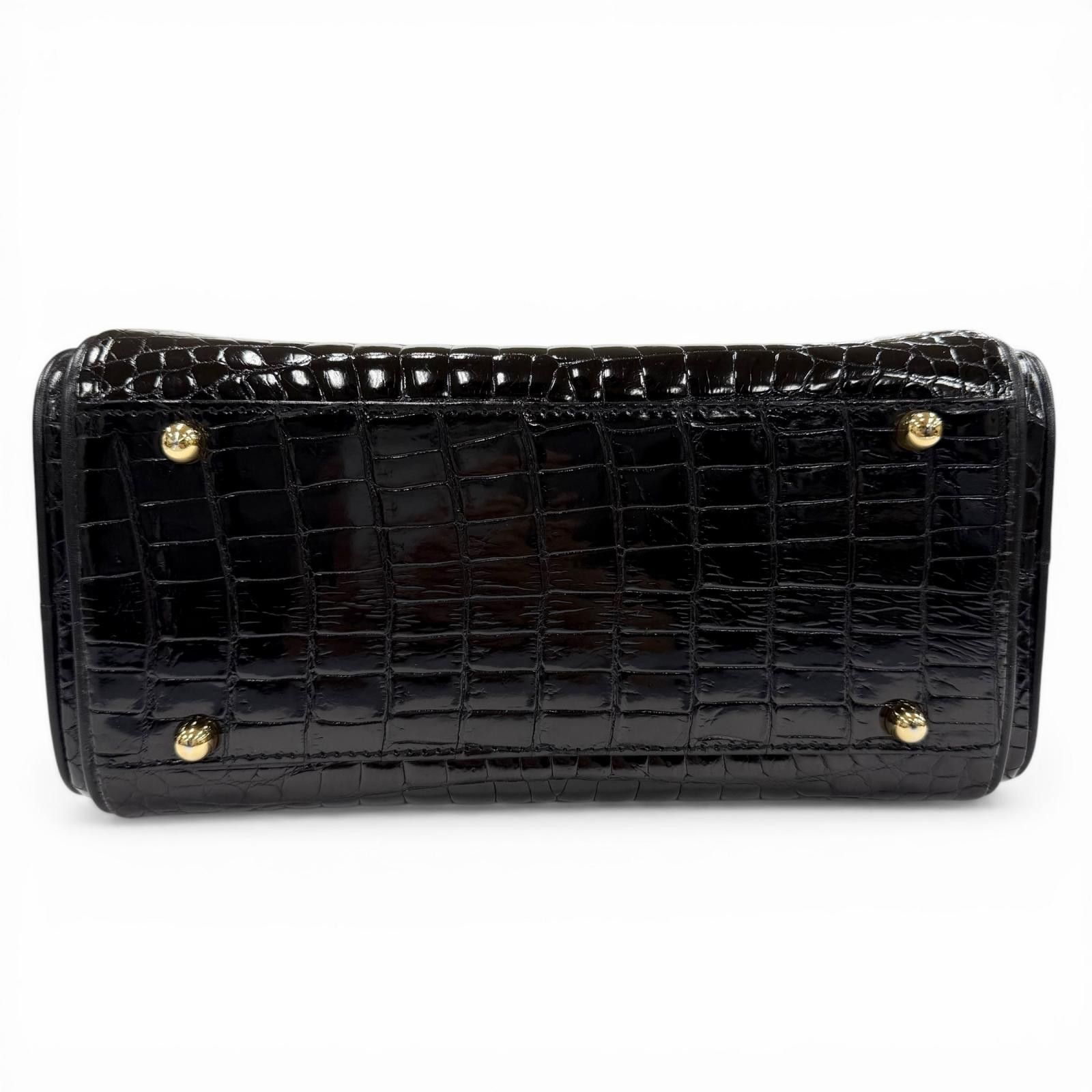 Other Other G BORRI Crocodile Handbag Leather Handbag DUTY FREE for USA Size ONE SIZE - 3 Thumbnail