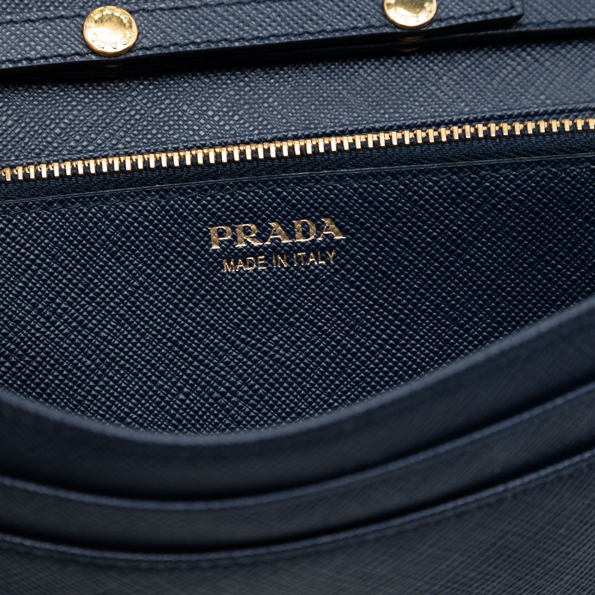 Prada Saffiano Wallet On Chain Size ONE SIZE - 5 Thumbnail