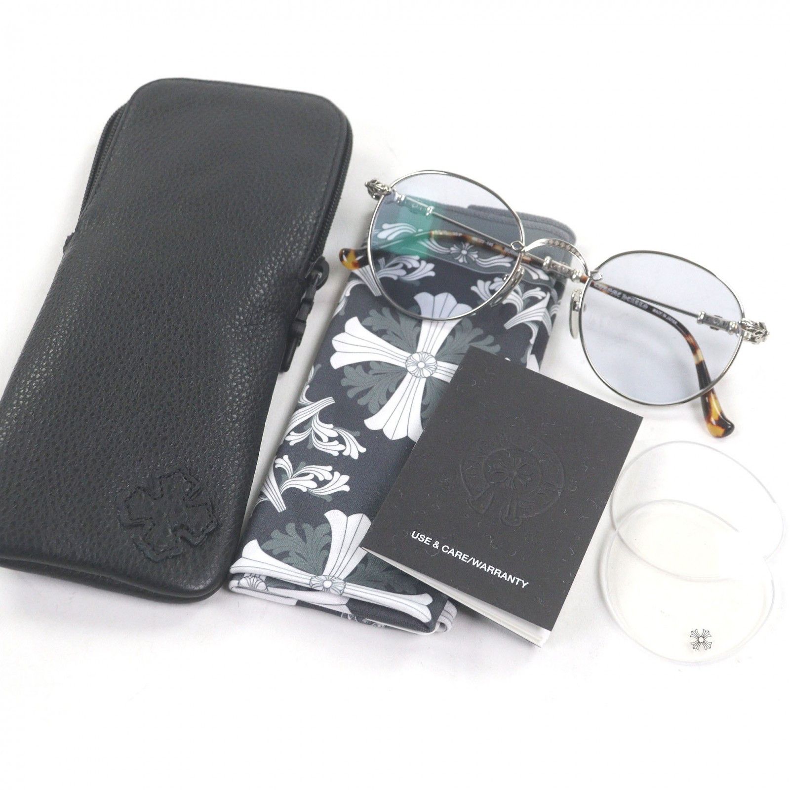 Chrome Hearts Chrome Hearts Chrome Hearts Bubba-A Silver Sunglasses Precious Metal Sunglasses DUTY FREE for USA Size ONE SIZE - 2 Thumbnail
