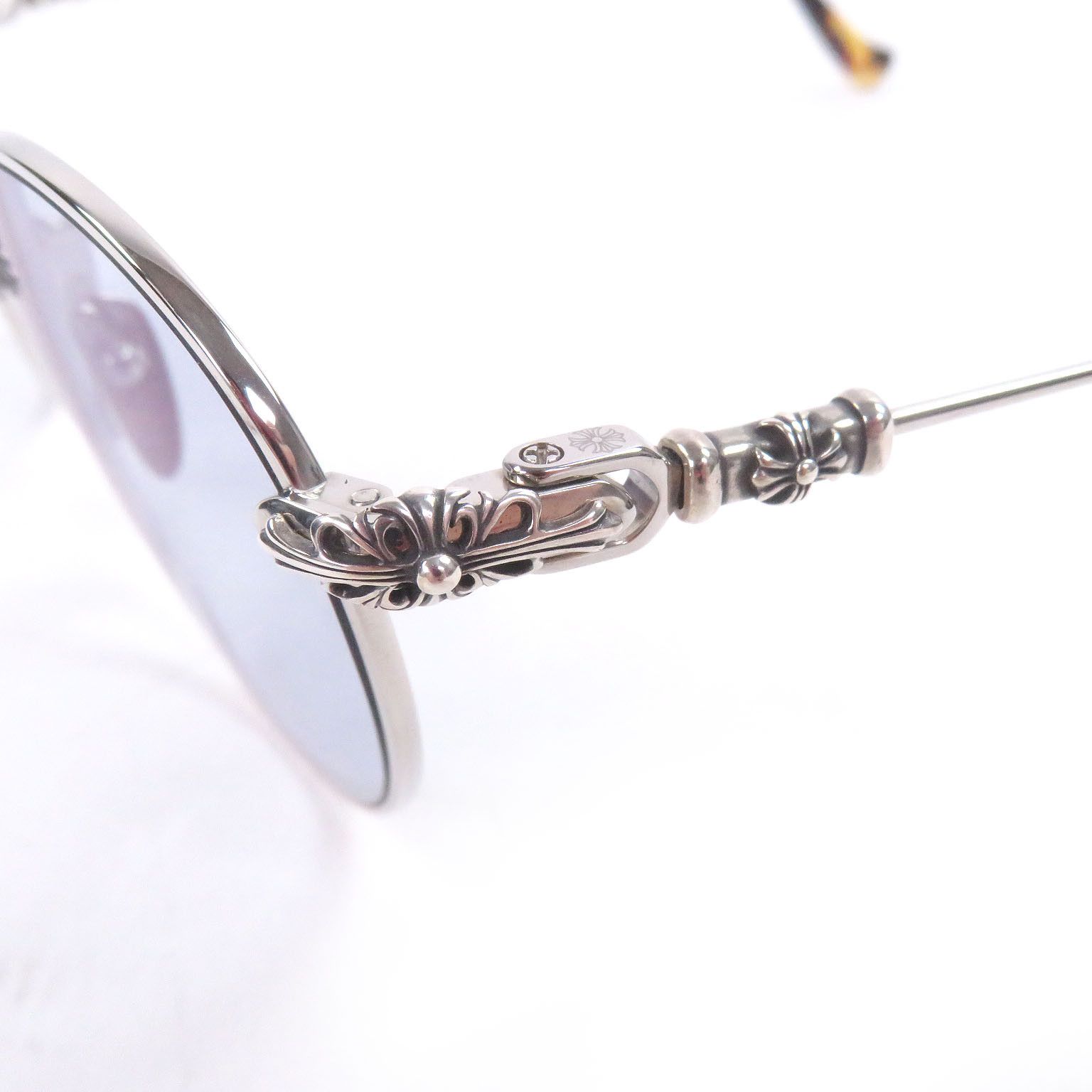 Chrome Hearts Chrome Hearts Chrome Hearts Bubba-A Silver Sunglasses Precious Metal Sunglasses DUTY FREE for USA Size ONE SIZE - 8 Thumbnail