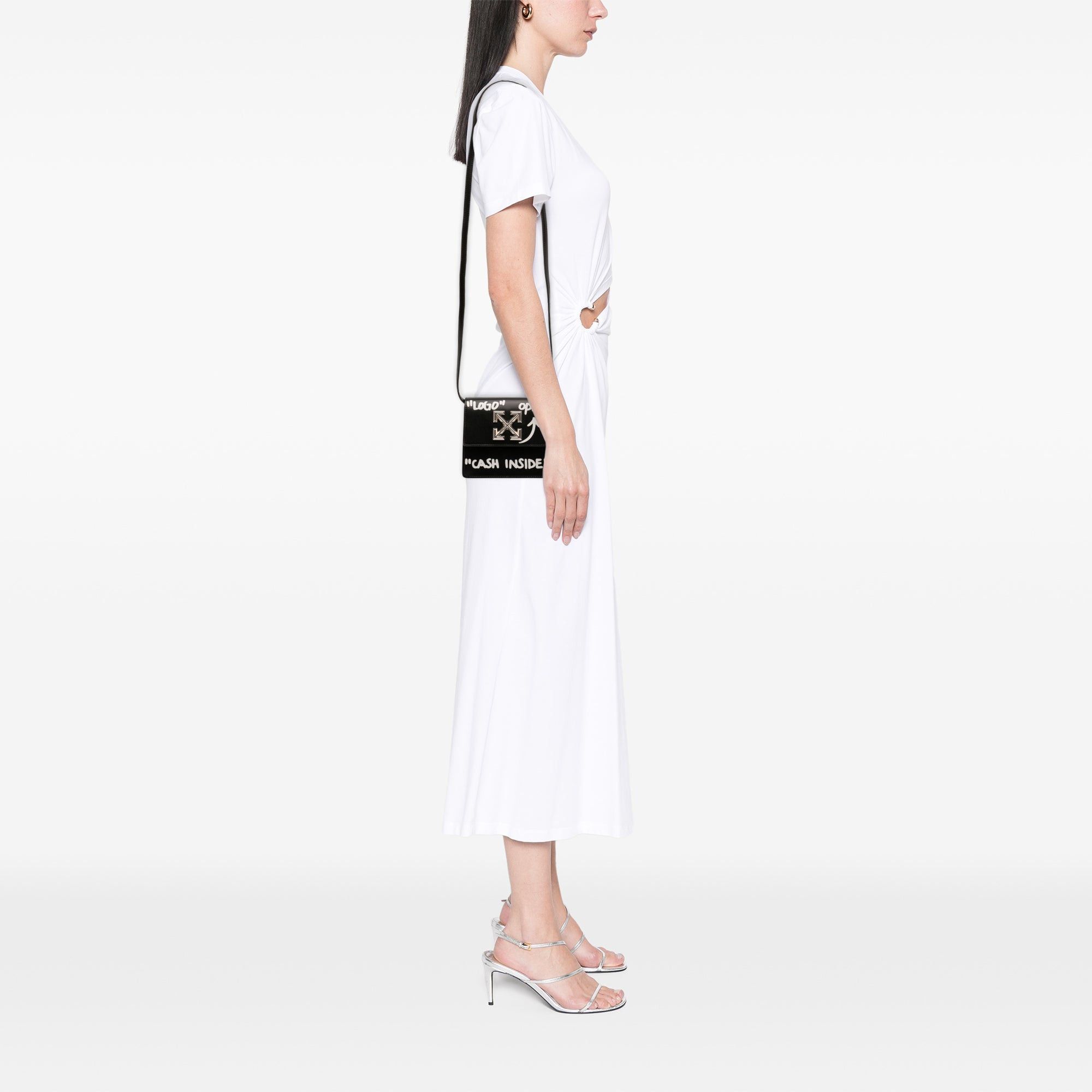 Off-White Glazed Calfskin Cash Inside Jitney 0.7 Bag Size ONE SIZE - 9 Thumbnail