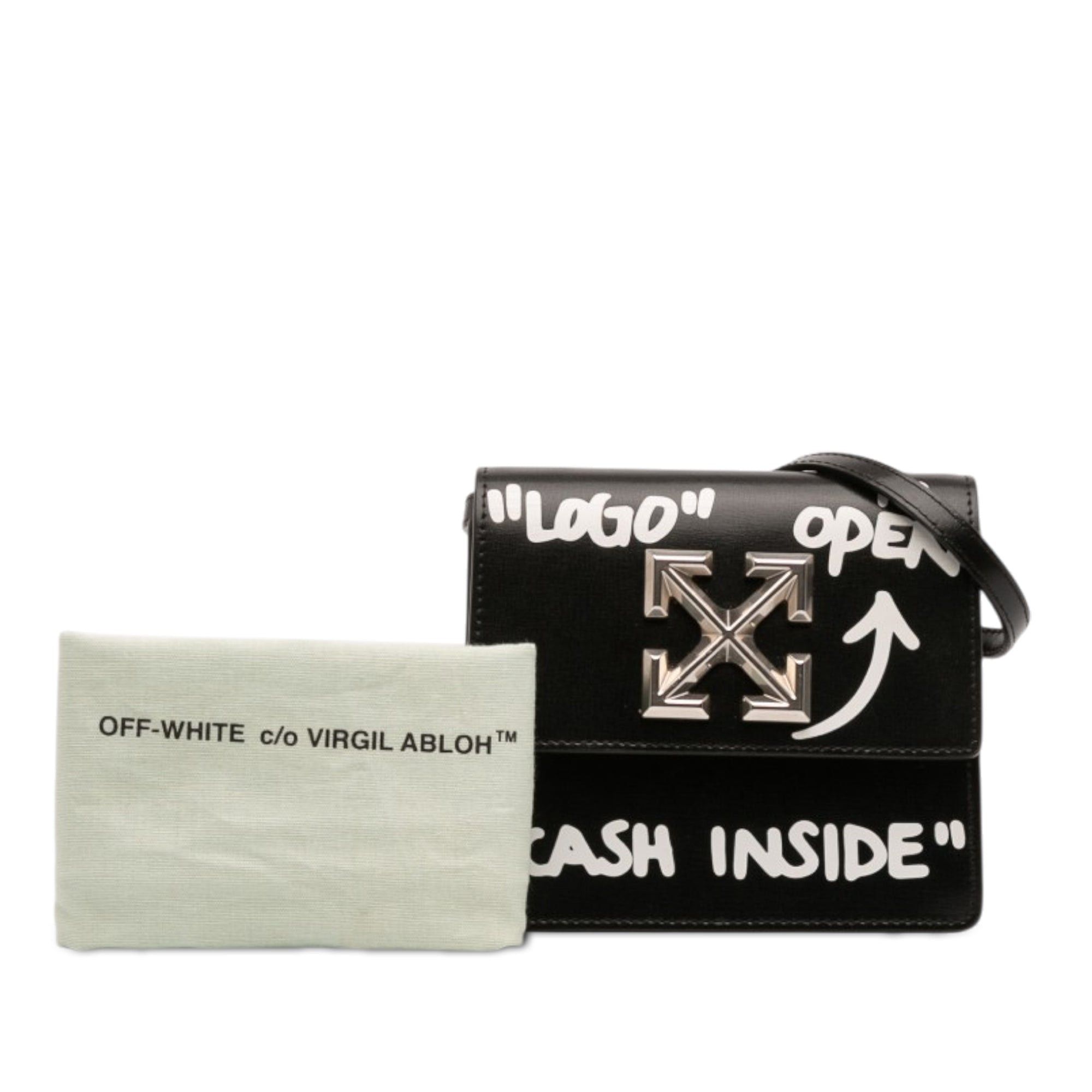 Off-White Glazed Calfskin Cash Inside Jitney 0.7 Bag Size ONE SIZE - 10 Thumbnail