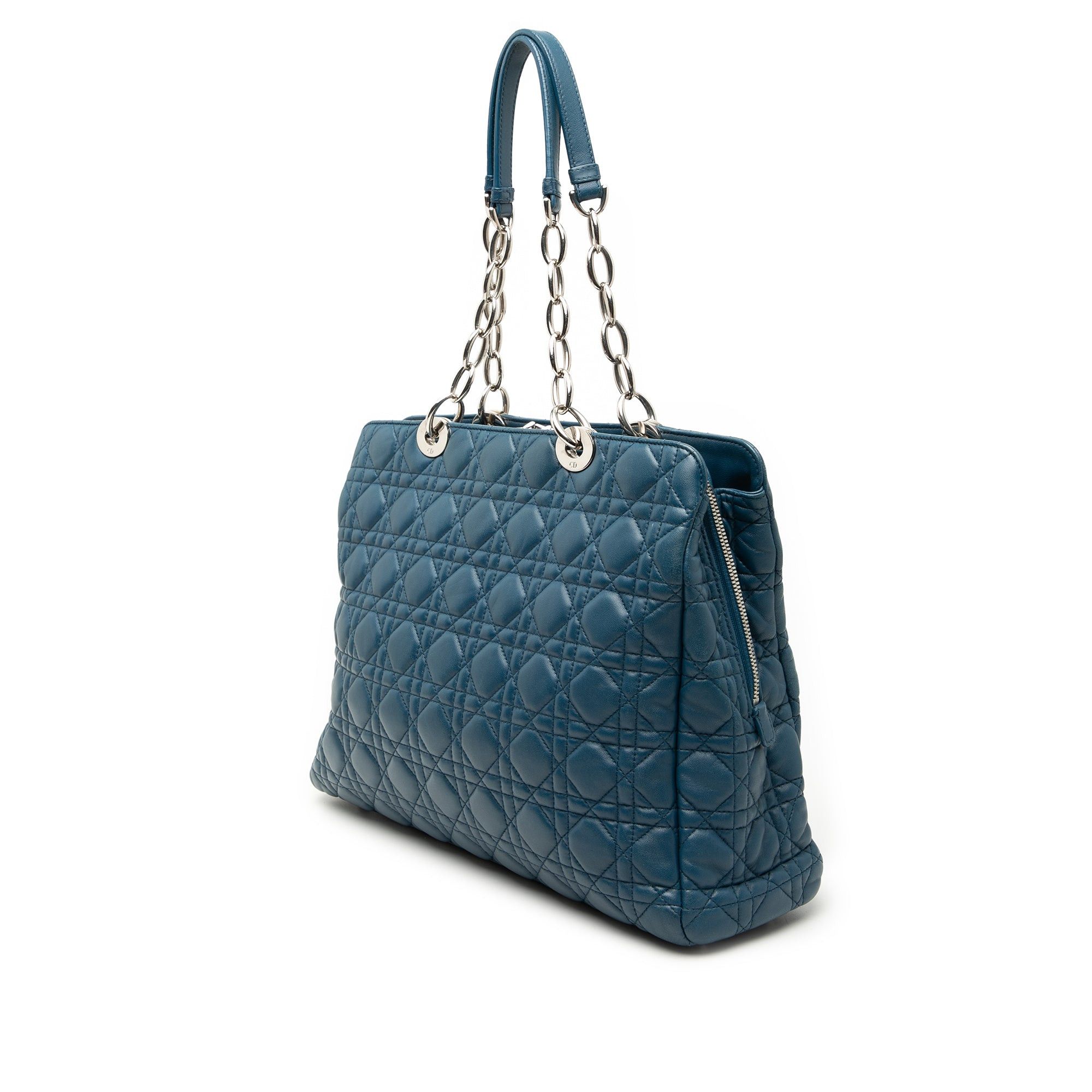 Dior Large Lambskin Cannage Soft Zipped Lady Dior Shopping Tote Size ONE SIZE - 2 Thumbnail