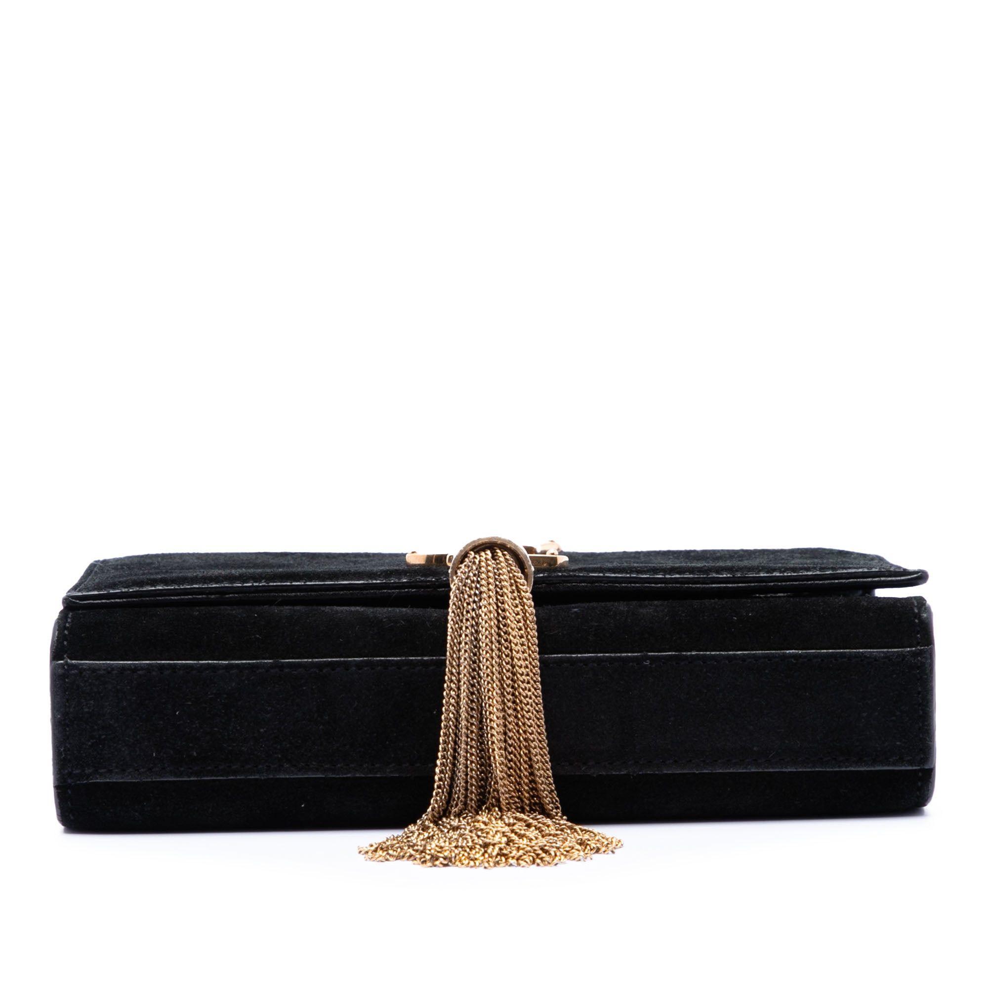 Saint Laurent Paris Small Suede Monogram Kate Tassel Crossbody Size ONE SIZE - 3 Thumbnail
