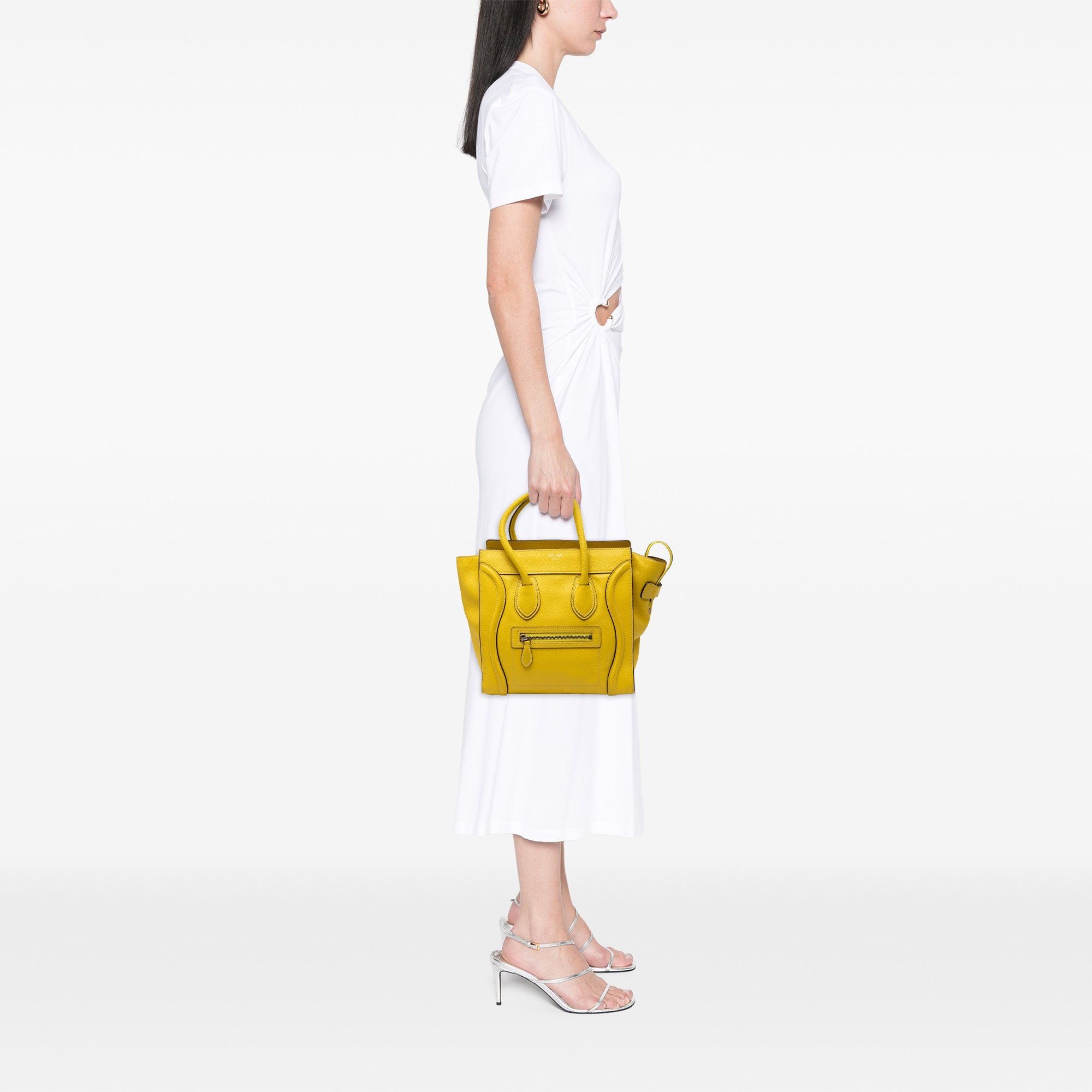 Celine Micro Drummed Calfskin Luggage Tote Size ONE SIZE - 7 Thumbnail