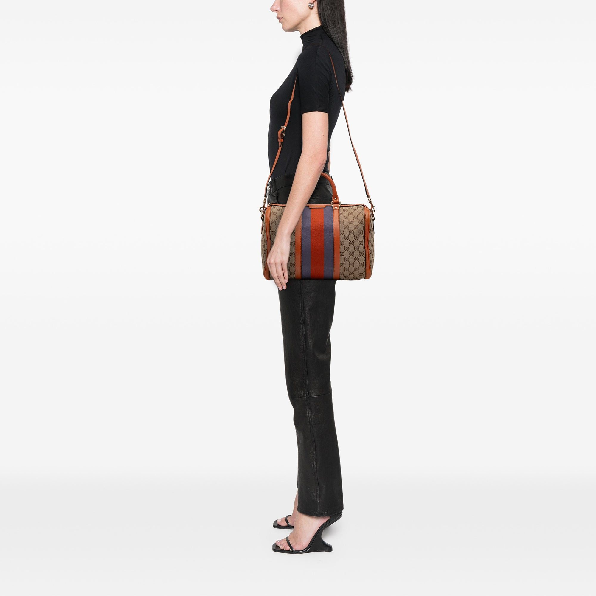 Gucci Medium GG Canvas Web Joy Boston Bag Size ONE SIZE - 11 Thumbnail