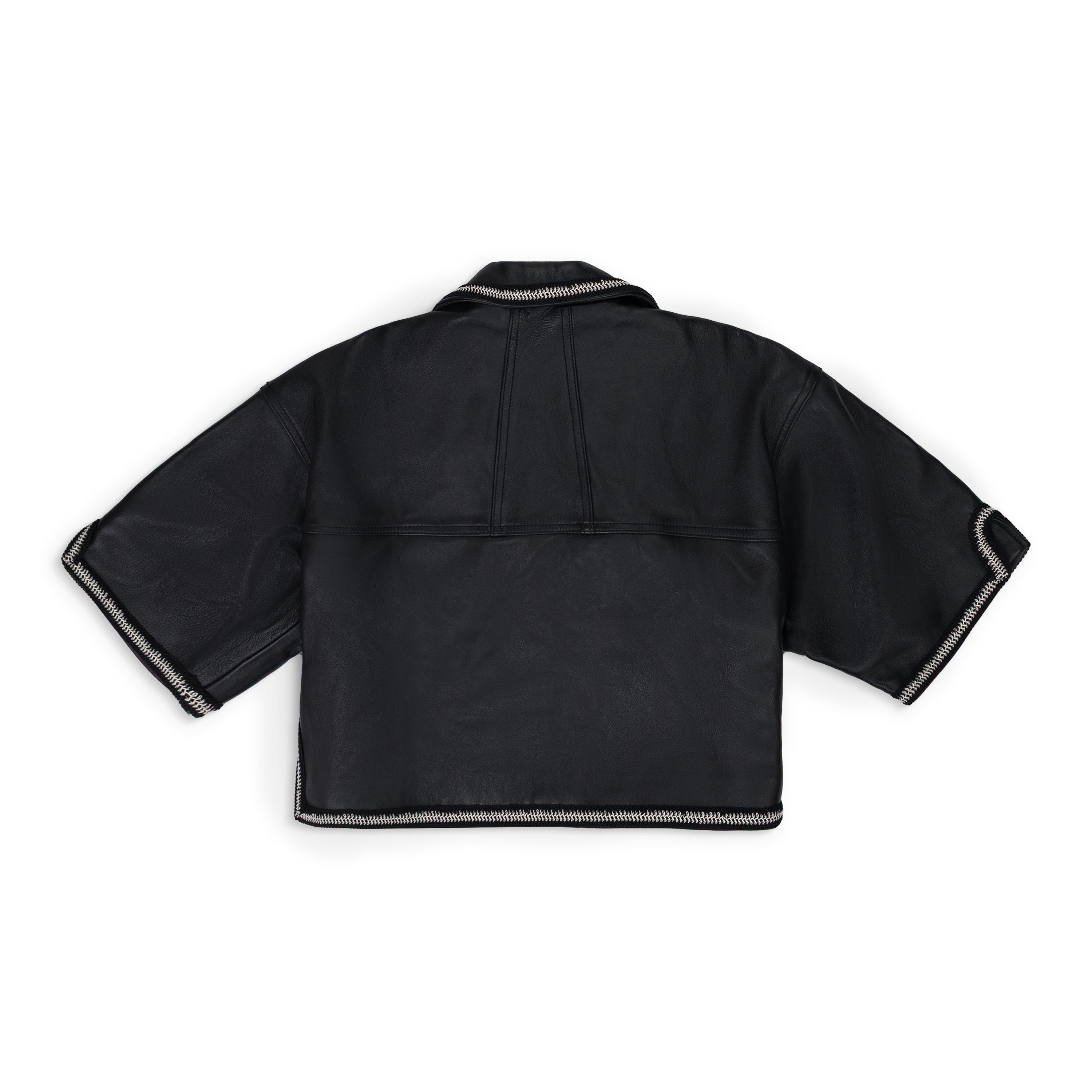 Rhude Stitched Crop Leather Vest SIZE XS Size US XS / EU 42 / 0 - 2 Thumbnail