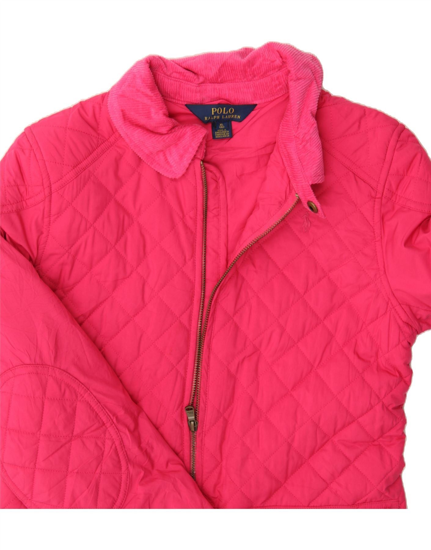 Polo Ralph Lauren Girls Quilted Jacket 15-16 Years XL Pink Polyester Size XL / US 12-14 / IT 48-50 - 3 Thumbnail