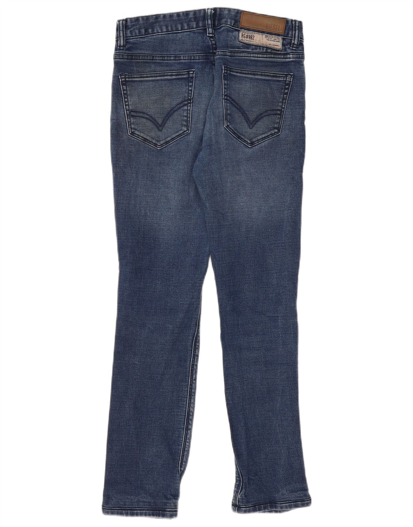 Diesel Womens Sleenker Slim Jeans W28 L28 Blue Cotton Size 42" / US 20 - 2 Thumbnail