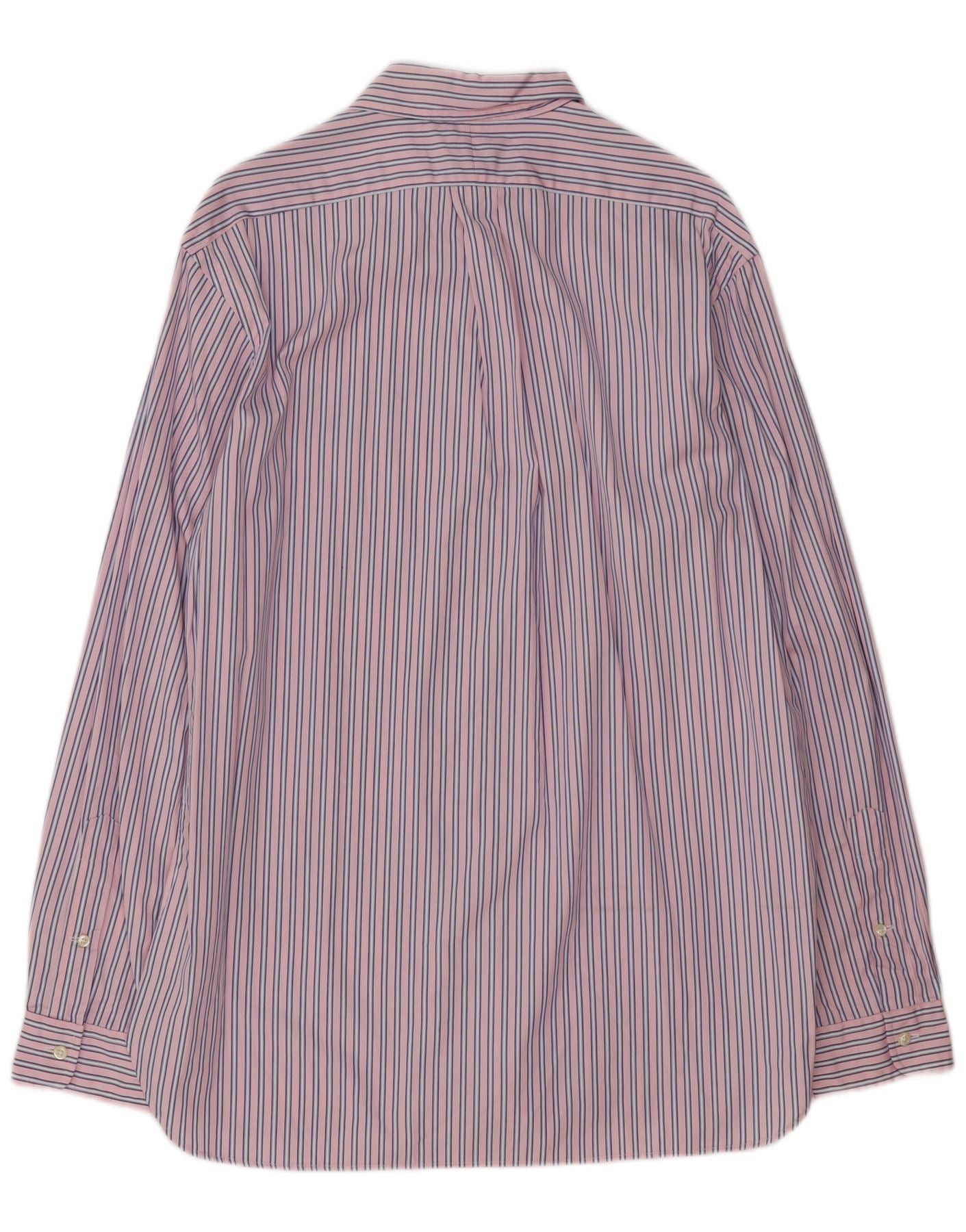 Polo Ralph Lauren Mens Custom Fit Shirt 42 16 1/2 Large Pink Striped Size US L / EU 52-54 / 3 - 2 Thumbnail