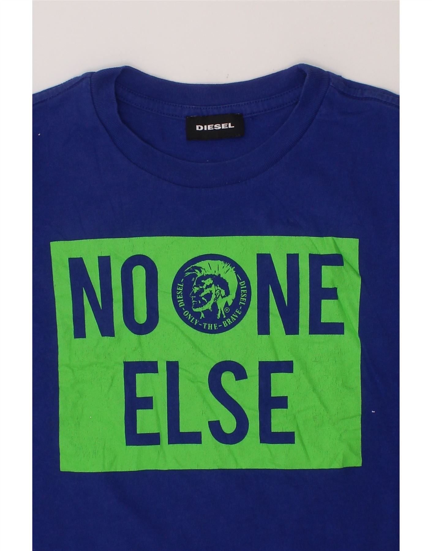Diesel Boys Graphic T-Shirt Top 9-10 Years Blue Cotton Size M / US 6-8 / IT 42-44 - 6 Thumbnail