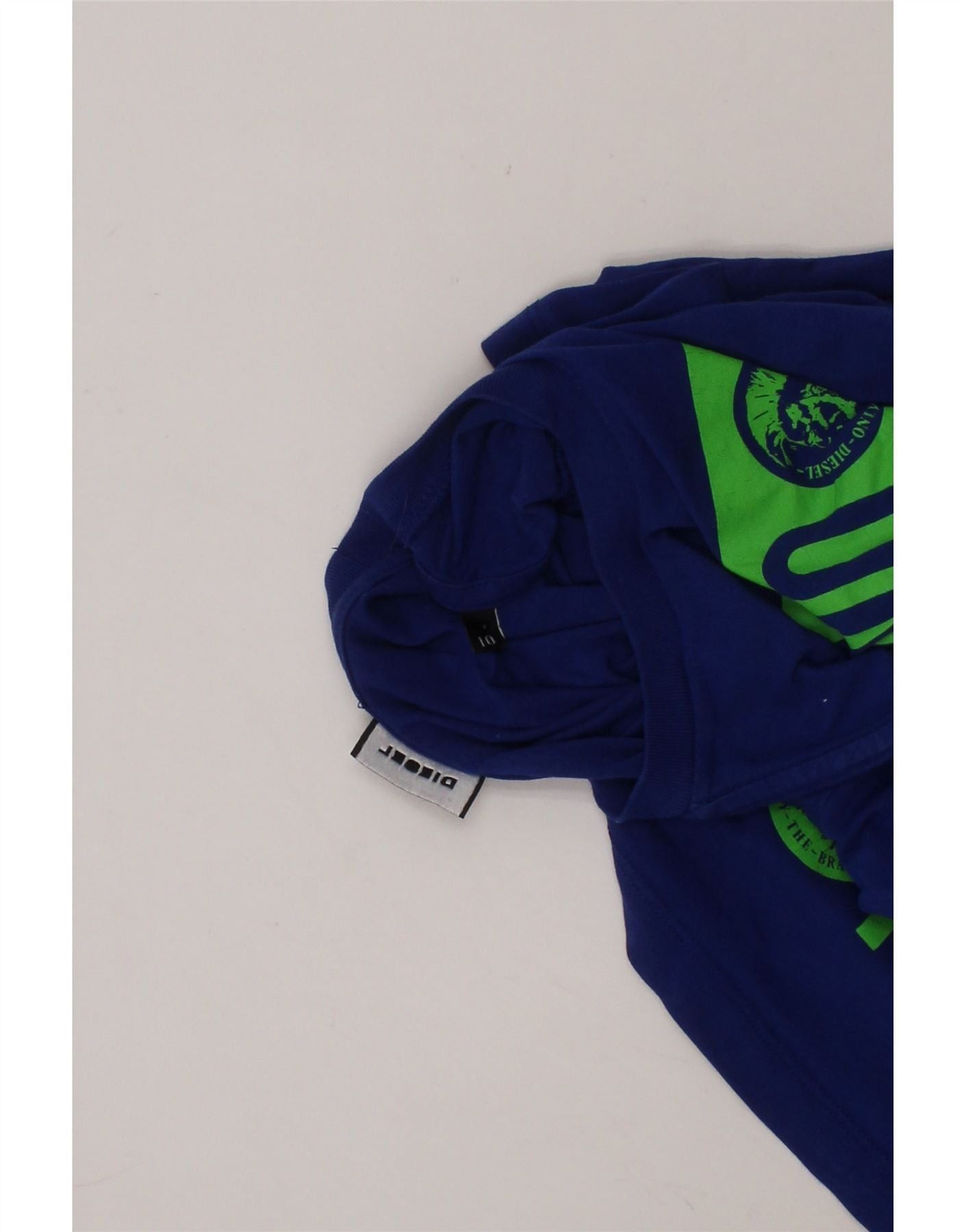 Diesel Boys Graphic T-Shirt Top 9-10 Years Blue Cotton Size M / US 6-8 / IT 42-44 - 5 Thumbnail