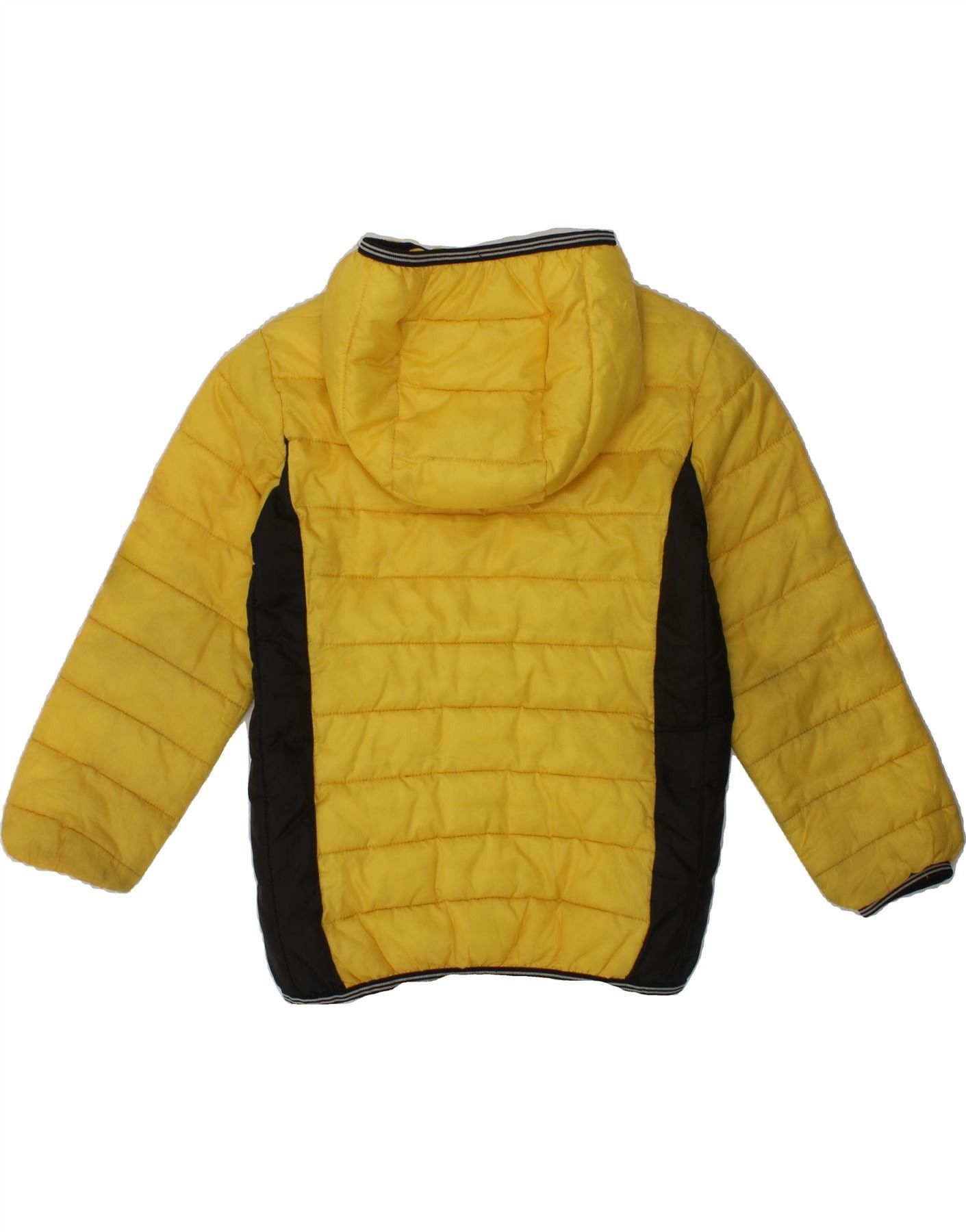 Diesel Boys Hooded Padded Jacket 3-4 Years Yellow Polyester Size XXS / US 00 / IT 34 - 2 Thumbnail
