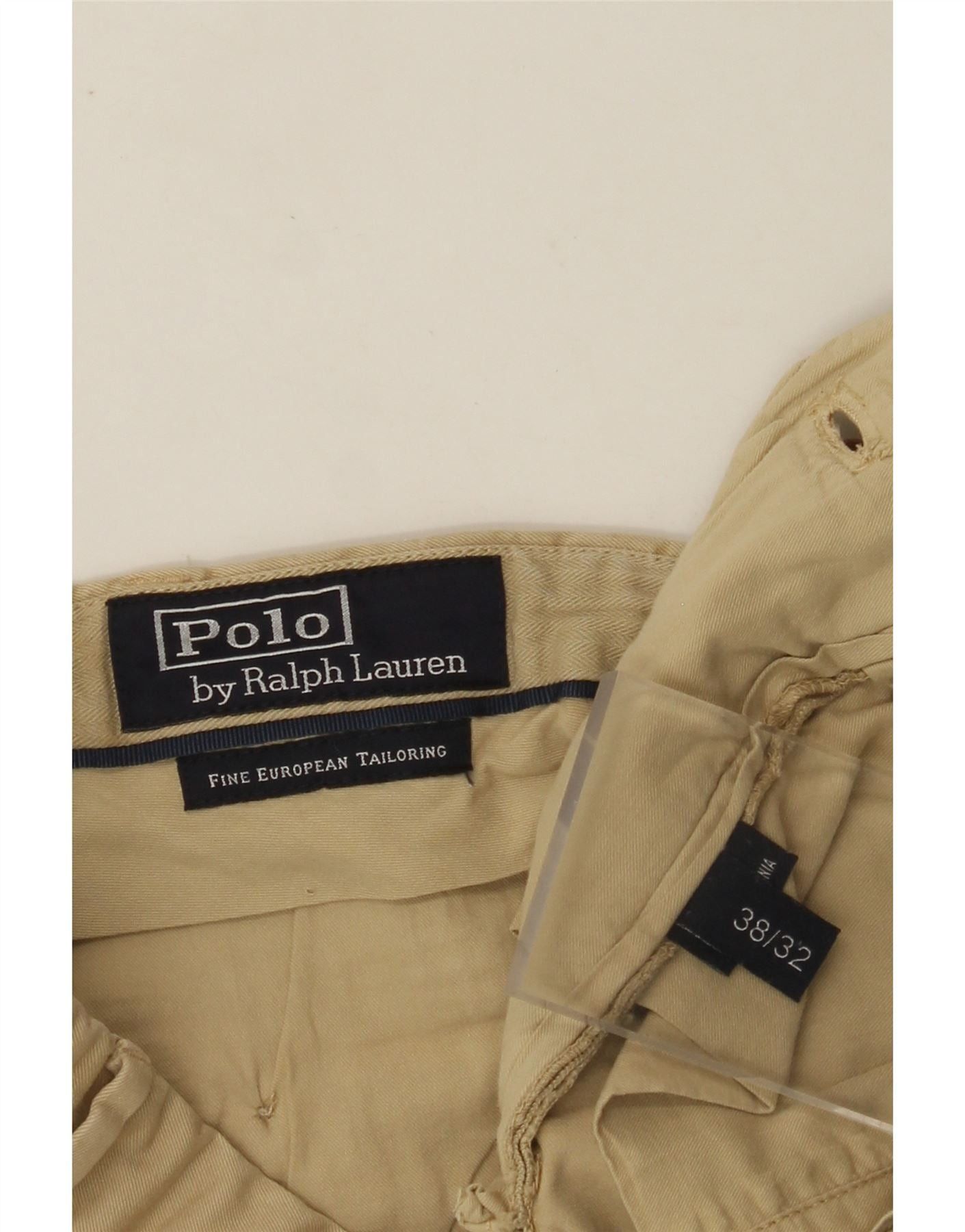 Polo Ralph Lauren Mens Straight Chino Trousers W38 L32 Beige Cotton Size US 38 / EU 54 - 4 Thumbnail