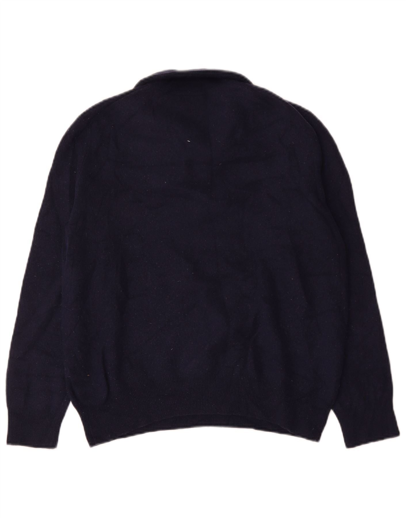 Polo Ralph Lauren Womens Zip Neck Jumper Sweater UK 16 Large Navy Blue Size M / US 6-8 / IT 42-44 - 2 Thumbnail